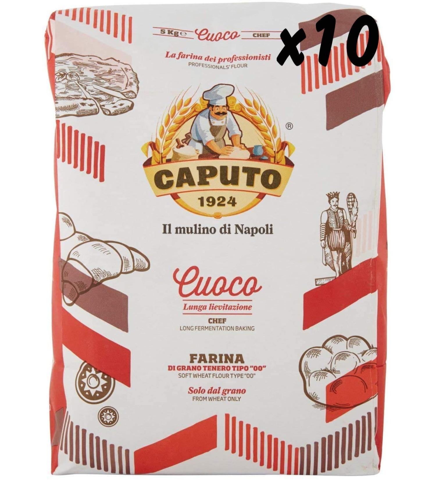 Red Caputo Flour "00" Pizza Chef kg 1 - Pack 10 Pieces - Buy Online on GoSupps.com