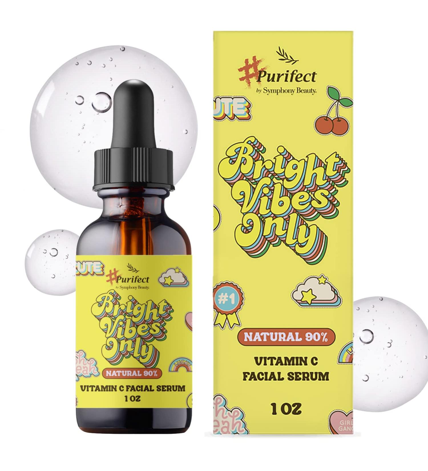 Purifect Vitamin C Serum for Face with Vitamin E Oil Anti-Dark Spots & Brightening Serum & Lemon Extract Brightening Serum For Dull Tired Skin 30ml - Buy Online on GoSupps.com