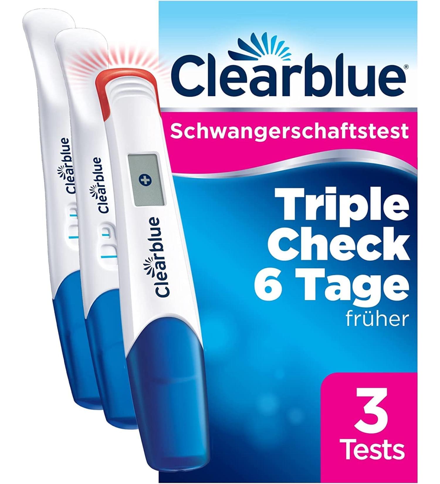 Clearblue Ultra Early Pregnancy Test Combo Pack - 3 Tests (1 Digital + 2 Visual) - Results 6 Days Sooner | Fast International Shipping - Buy Online on GoSupps.com