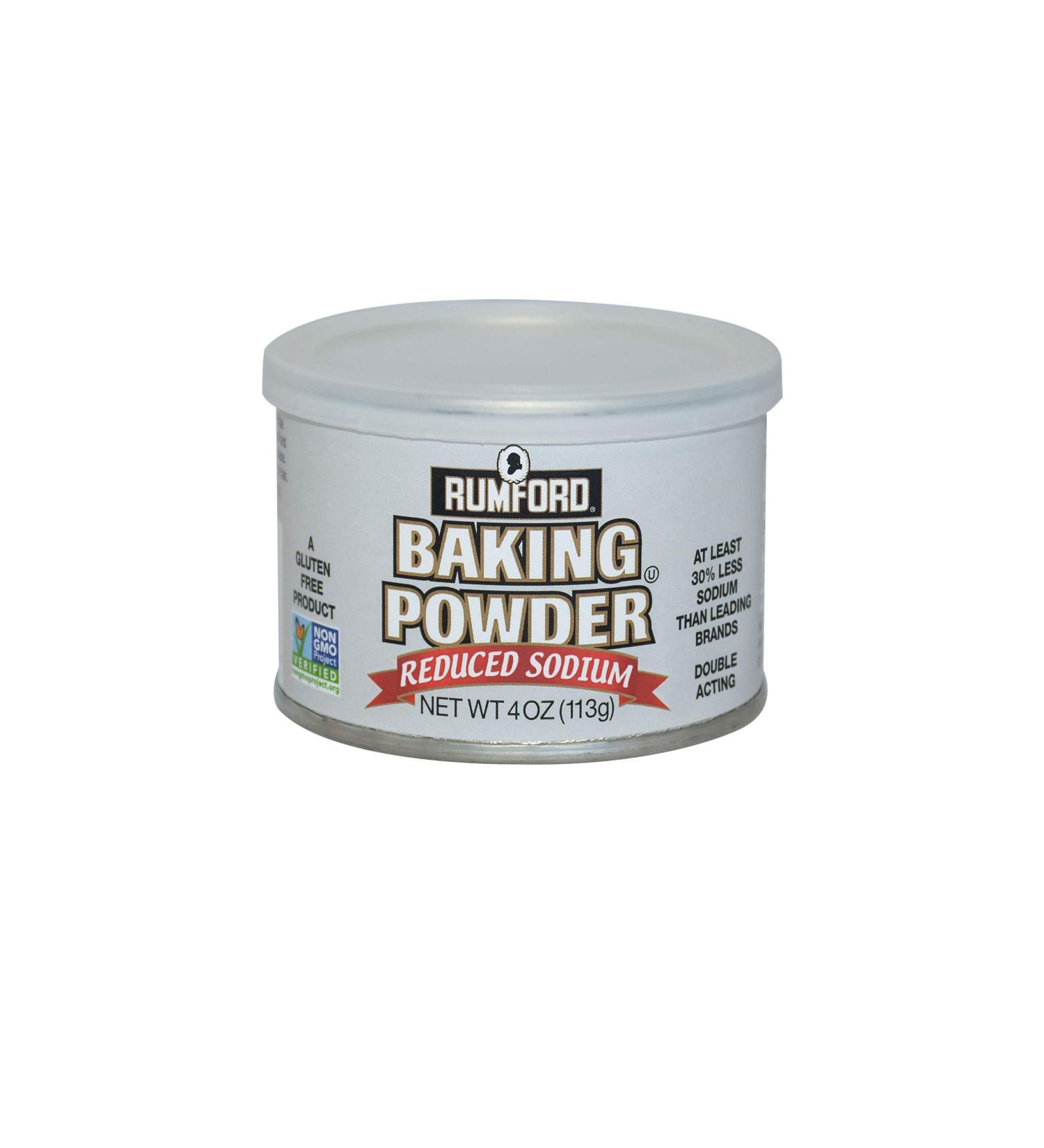 Rumford Reduced Sodium Baking Powder  4 Ounce - Buy Online on GoSupps.com