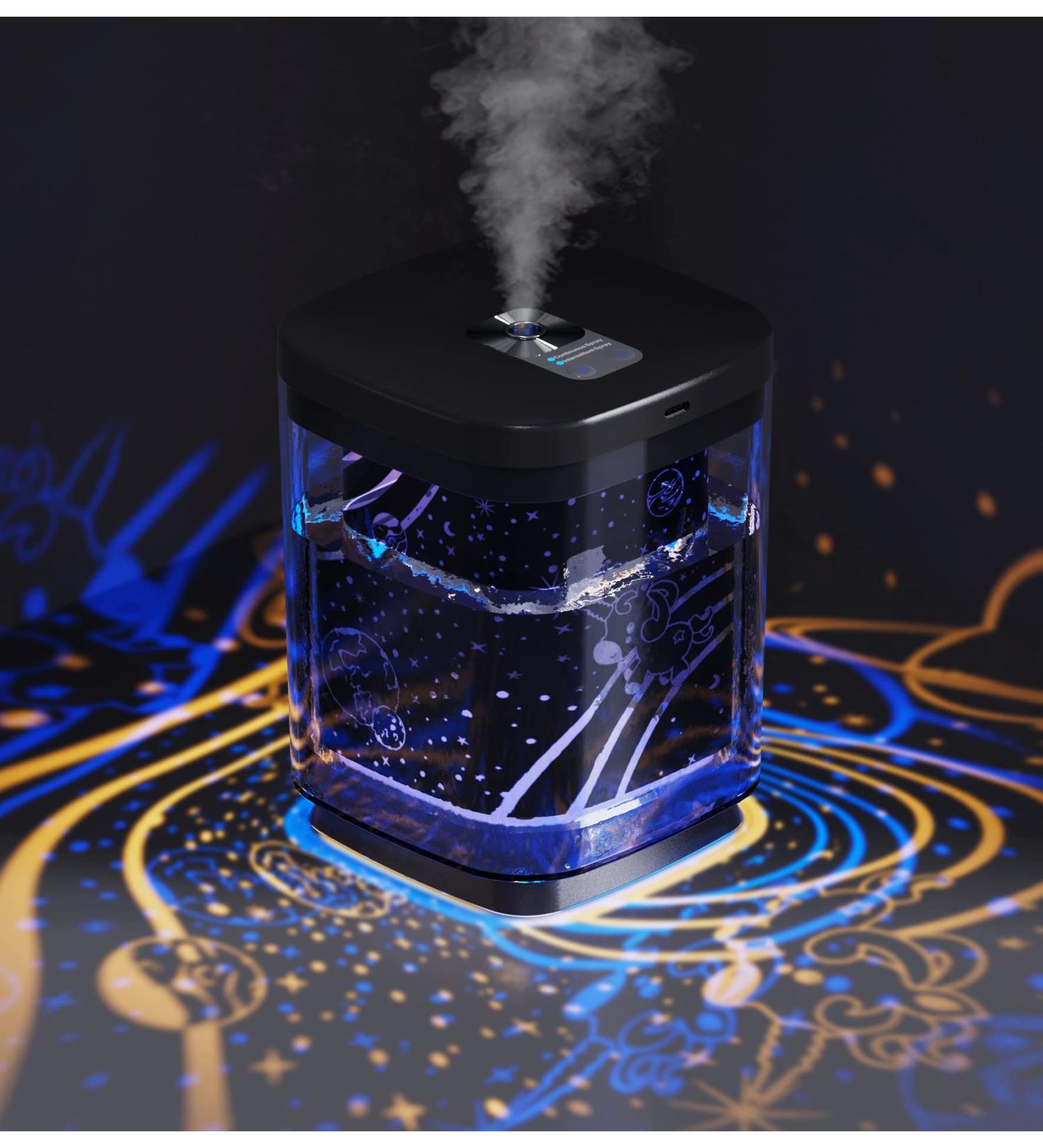 Beioue 1000ML Cool Mist Humidifier with Night Light - Home, Bedroom, Office, Travel - Black - Buy Online on GoSupps.com