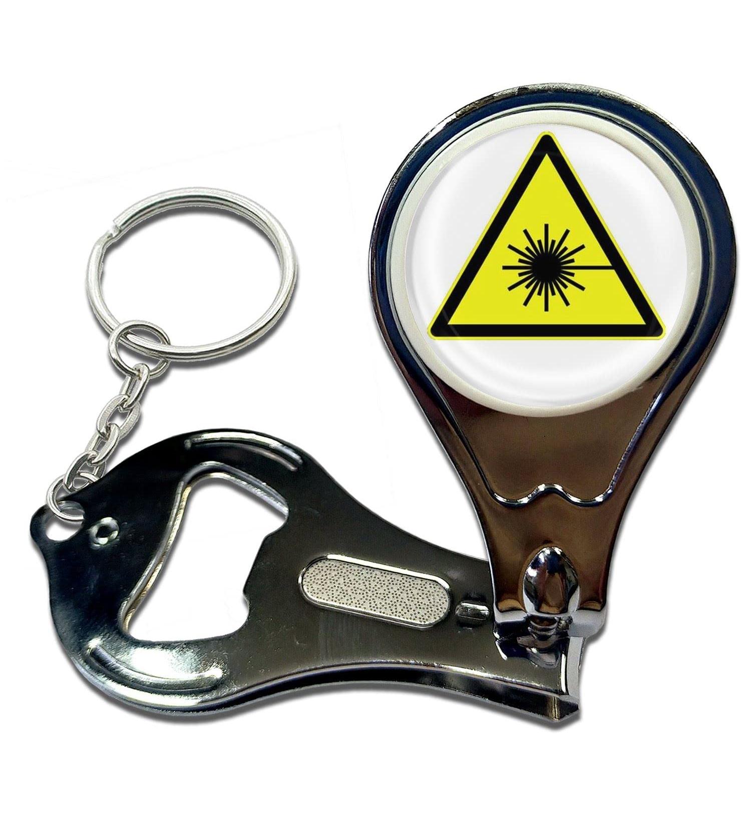 BadgeBeast.co.uk Laser Radiation - Key Ring Bottle Opener and Nail Clipper - Buy Online on GoSupps.com