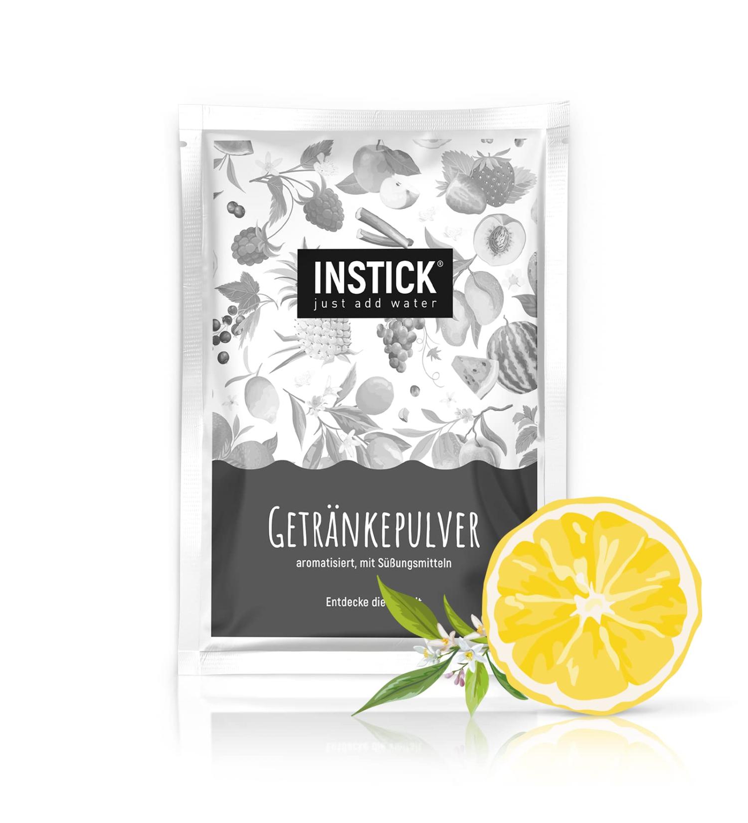 Intick Sugar-Free Instant Lemon Drink Powder | 18L Pack | Vegan Low-Calorie Vitamin C Boost - Buy Online on GoSupps.com