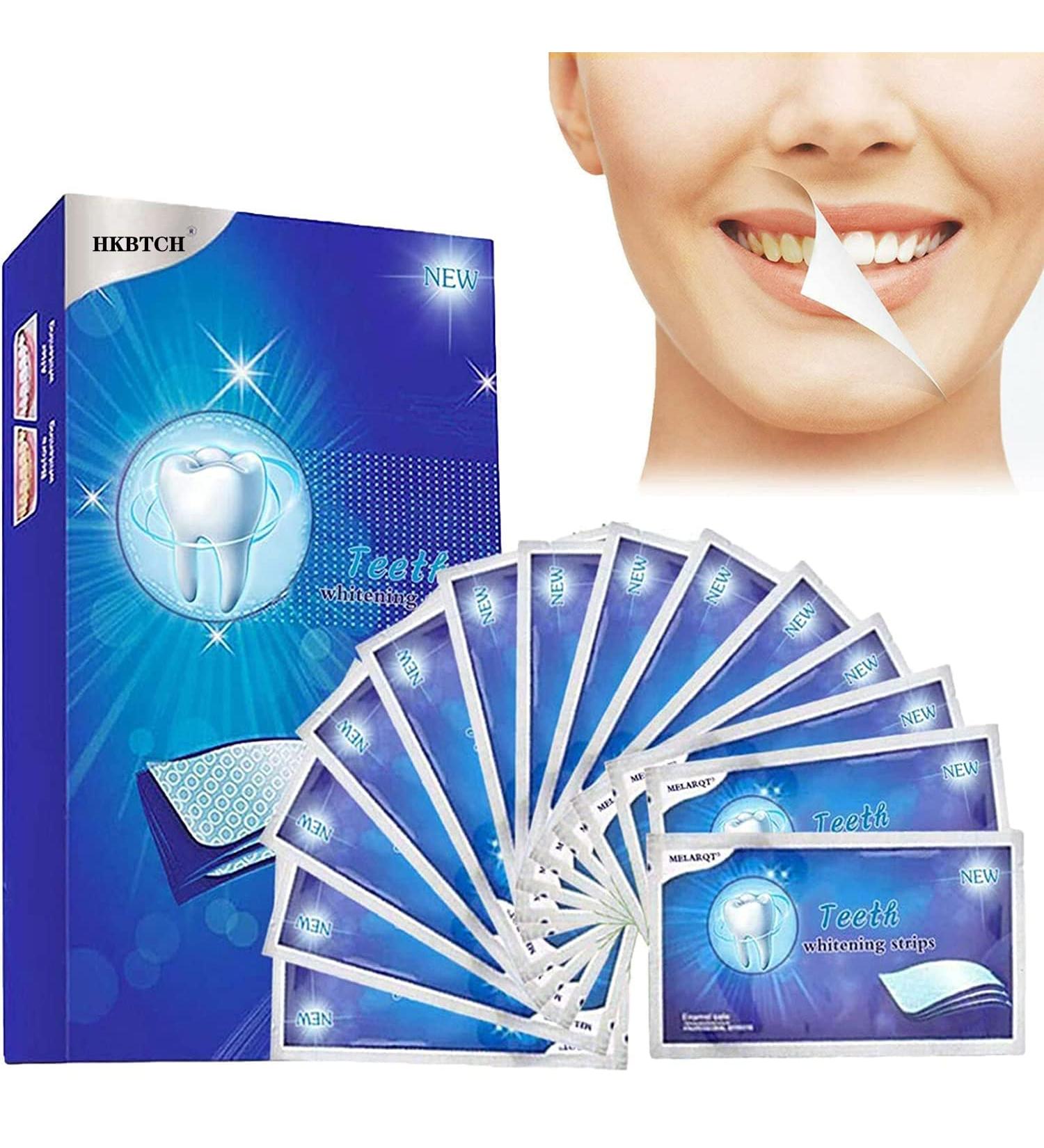 Advanced No-Slip Teeth Whitening Strips | Brighten Yellow & Stained Teeth Fast - Buy Online on GoSupps.com