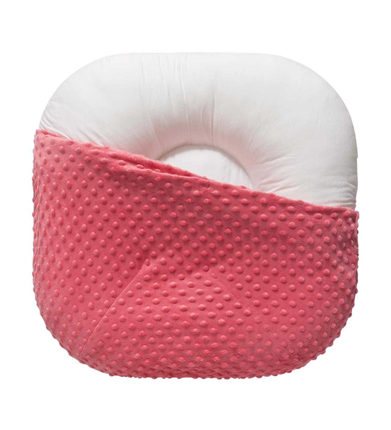 Newborn Baby Lounger with Super Soft Premium Minky Dot Baby Lounger Cover  25 x 25 x 9/6 inches Infant Floor Seat  Newborn Essentials  Ultra Comfortable  Safe for Babies (Strawberry Ice) - Buy Online on GoSupps.com