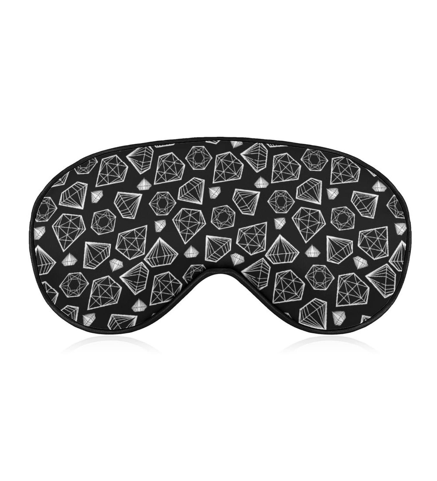 Diamond Design Sleep Mask for Women - Adjustable Eye Shades Cover with Elastic Strap - Ultimate Comfort for Restful Sleep - Buy Online on GoSupps.com