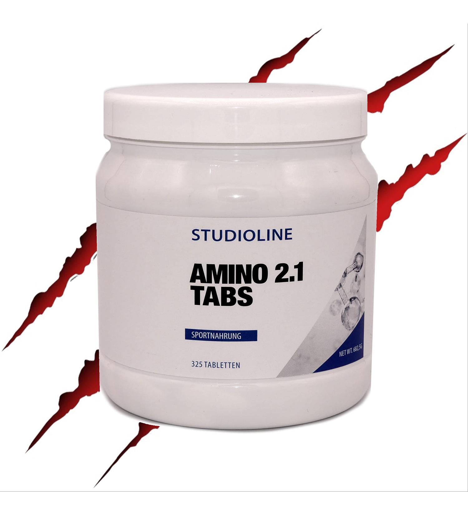 Amino 2.1 Tabs - 325 Highly Dosed Tablets with Optimal Amino Acids Profile | Rich in BCAAs & EAAs for Essential & Chained Amino Acids - International Shipping Available - Buy Online on GoSupps.com
