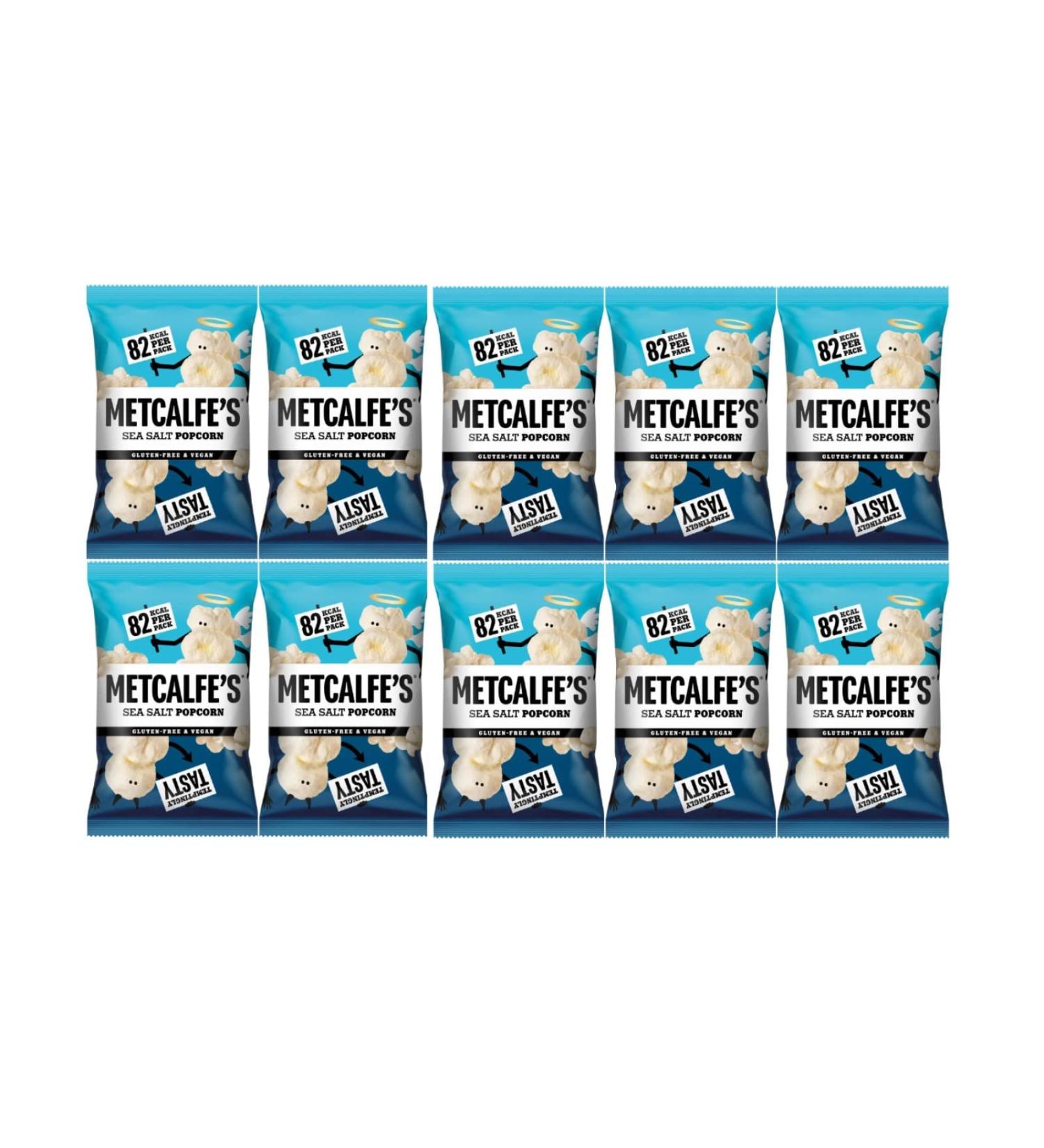 10 x 20g Cinema Sea Salt Popcorn Gluten-Free & Vegan 96 Calories