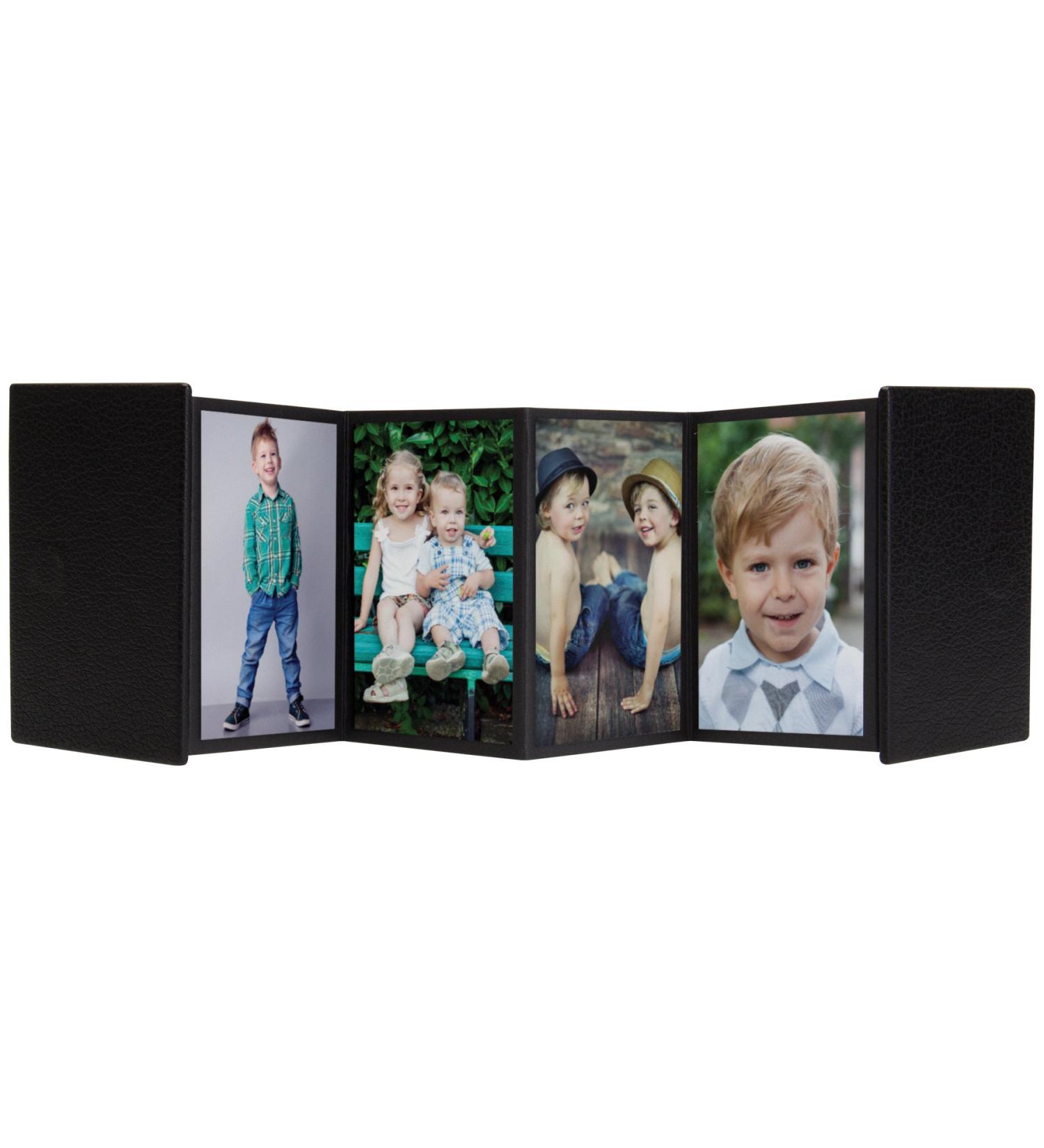 Mini Black Accordion Photo Album - 2.5x3.5 Self-Stick Design - Buy Online on GoSupps.com
