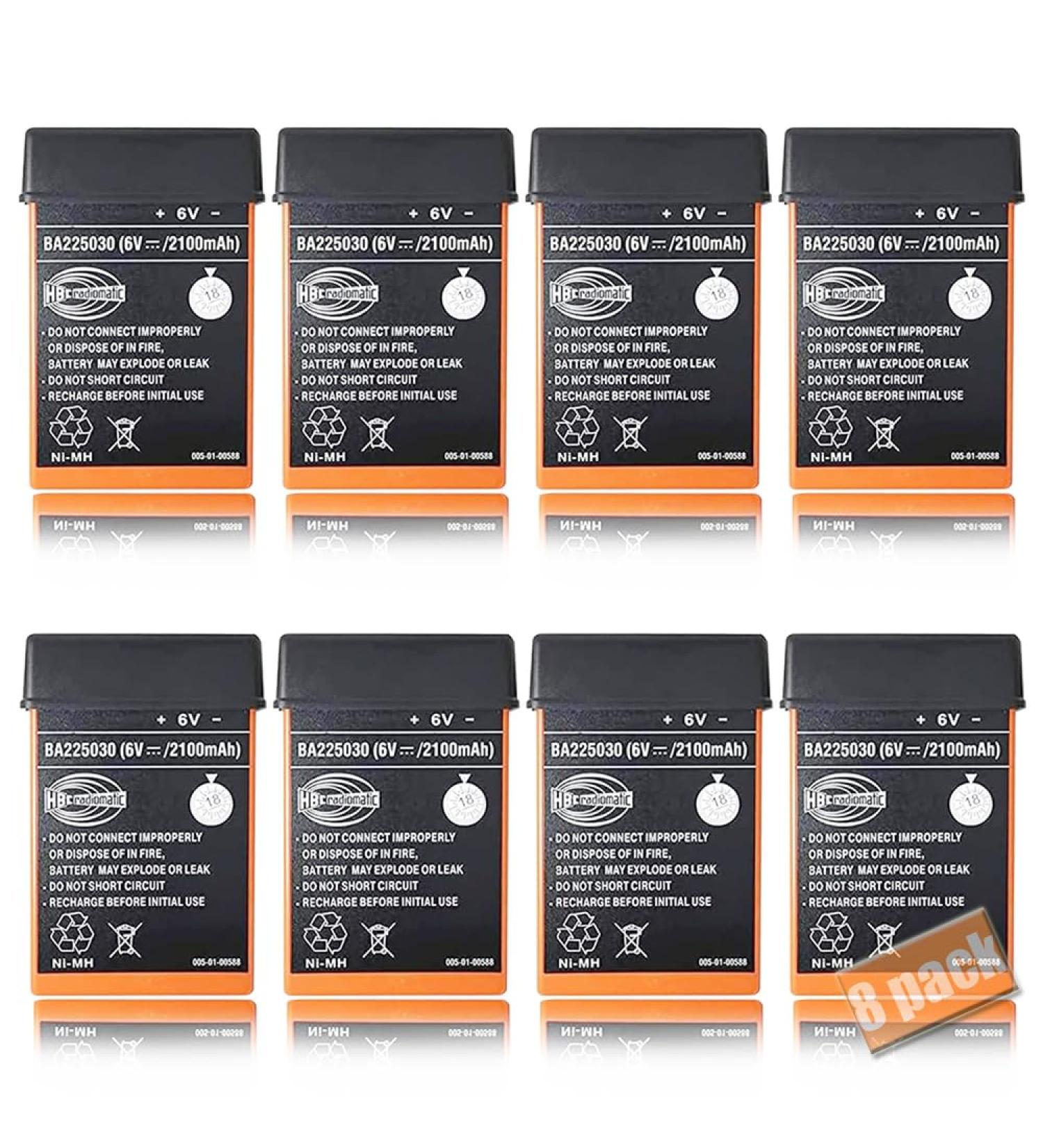 8 Pack 6V 2100mAh Ni-MH BA225030 Rechargeable Batteries for HBC Radiomatic Crane Remote Control & Pump Trucks - International Shipping Available - Buy Online on GoSupps.com