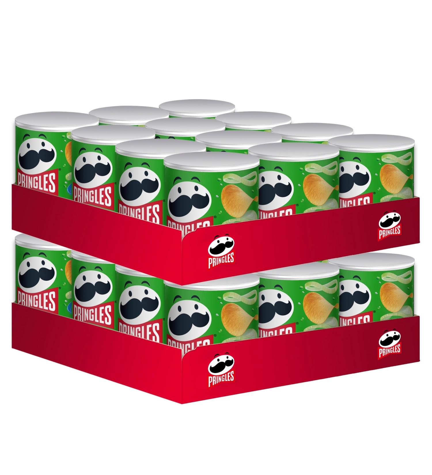  Pringles Pringles Sour Cream & Onion (2 x 12 x 40g) the irresistible classic snack in a handy box crispy onion and onion crispy crisps Pop. Play. - Buy Online on GoSupps.com