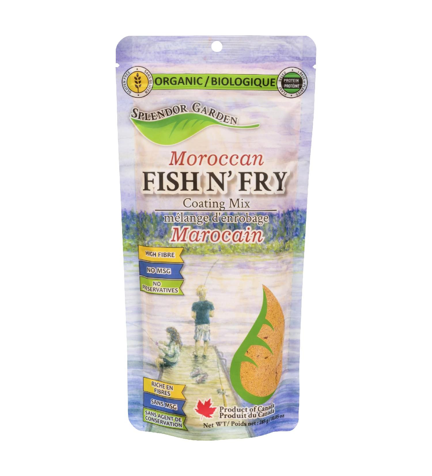 Splendor Garden Organic Fish N' Fry Coating Mix - Moroccan 285g Moroccan 285 g (Pack of 1) - Buy Online on GoSupps.com