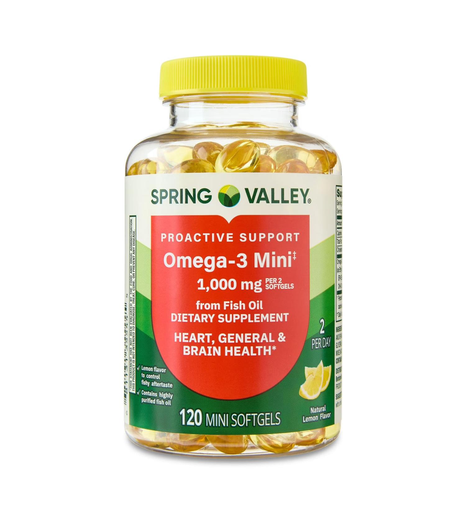 Convergence Proactive Support Omega-3 Mini from Fish Oil Dietary Supplement 1000 mg 120 Count