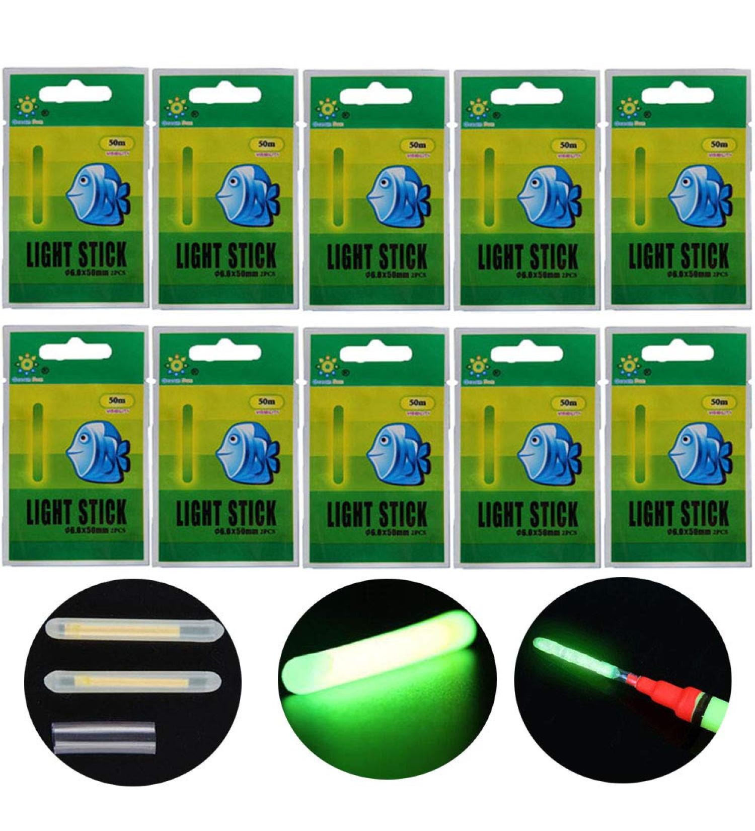 Qualy Fishing Glow Sticks for Bobbers - Bobber Lights & Rod Bell Alarm Lights - Bulk Kit of 50Pcs - 6.0*50mm - Buy Online on GoSupps.com