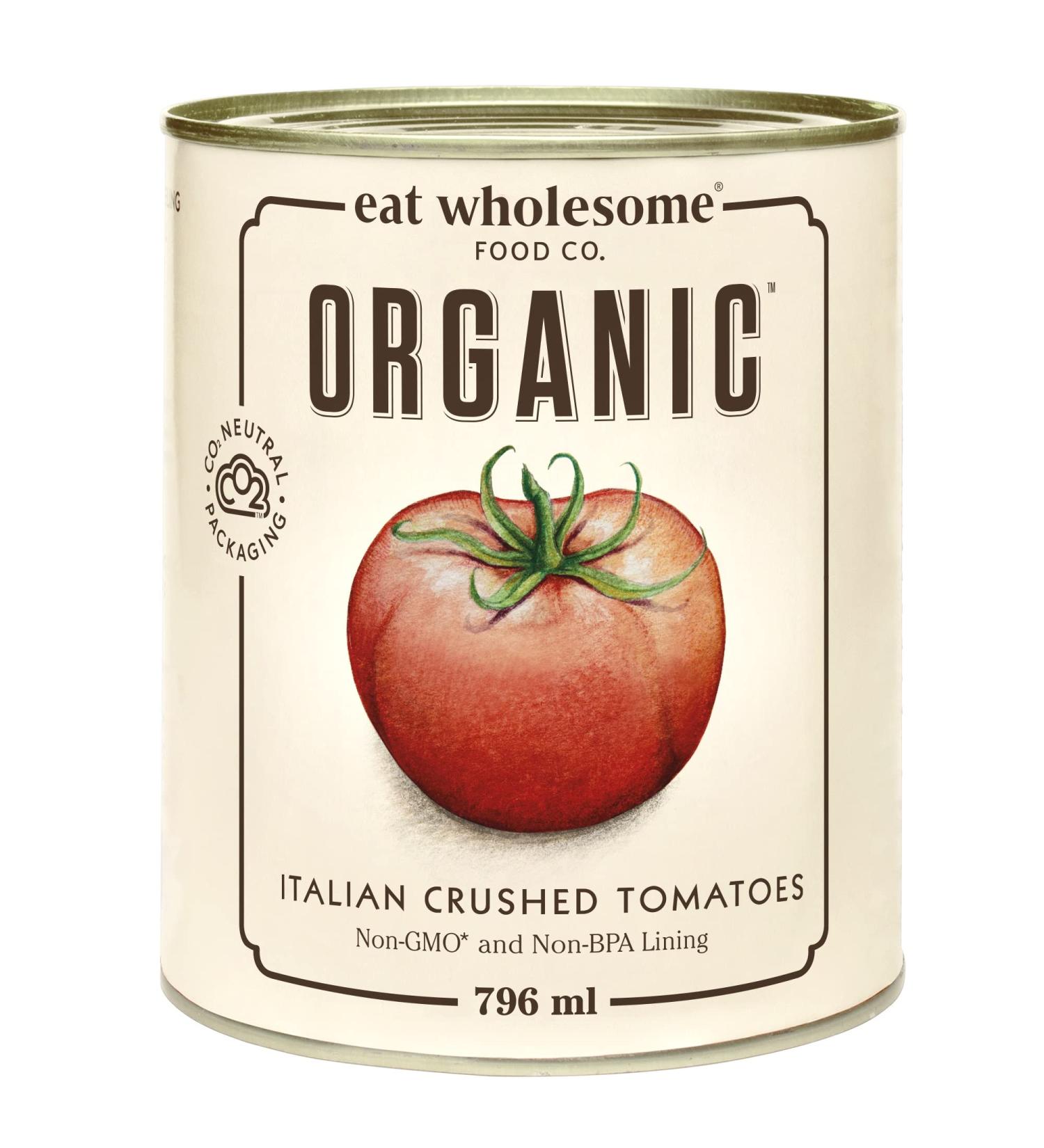 Eat Wholesome Organic Italian Crushed Tomatoes 796 ml (Pack of 12) - Buy Online on GoSupps.com