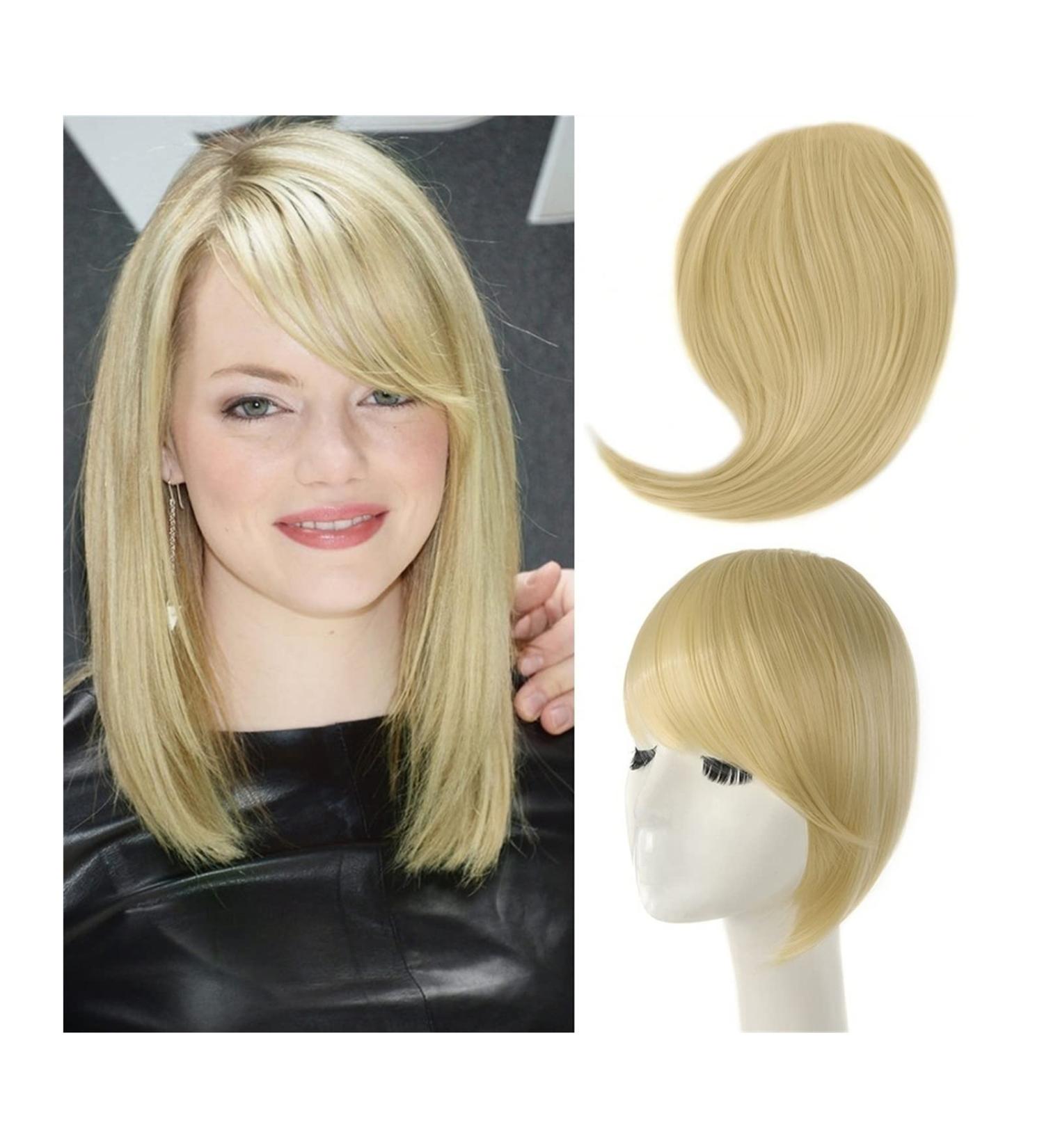 Bangs Hair Clip Thick Side Bangs Clip in Bangs Synthetic Straight Bangs Fake Fringe Swept Bangs Extensions Fashion Natural Look Hairpiece for Women Girls Bangs Clip in Hair (Color : 613) - Buy Online on GoSupps.com