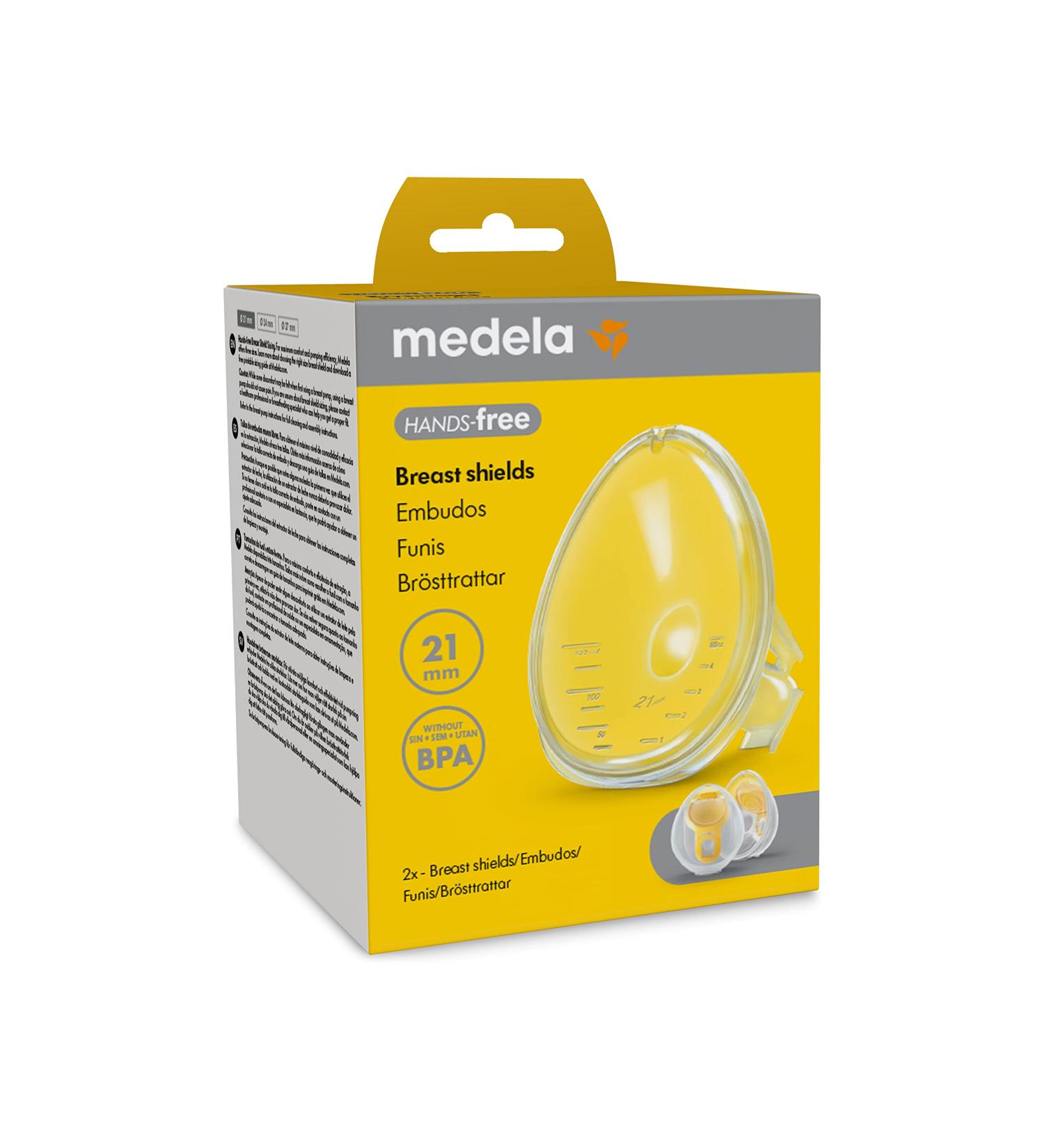 Medela Hands-Free Breast Shields 21 mm - BPA-Free Pump Accessories (2x) - Buy Online on GoSupps.com