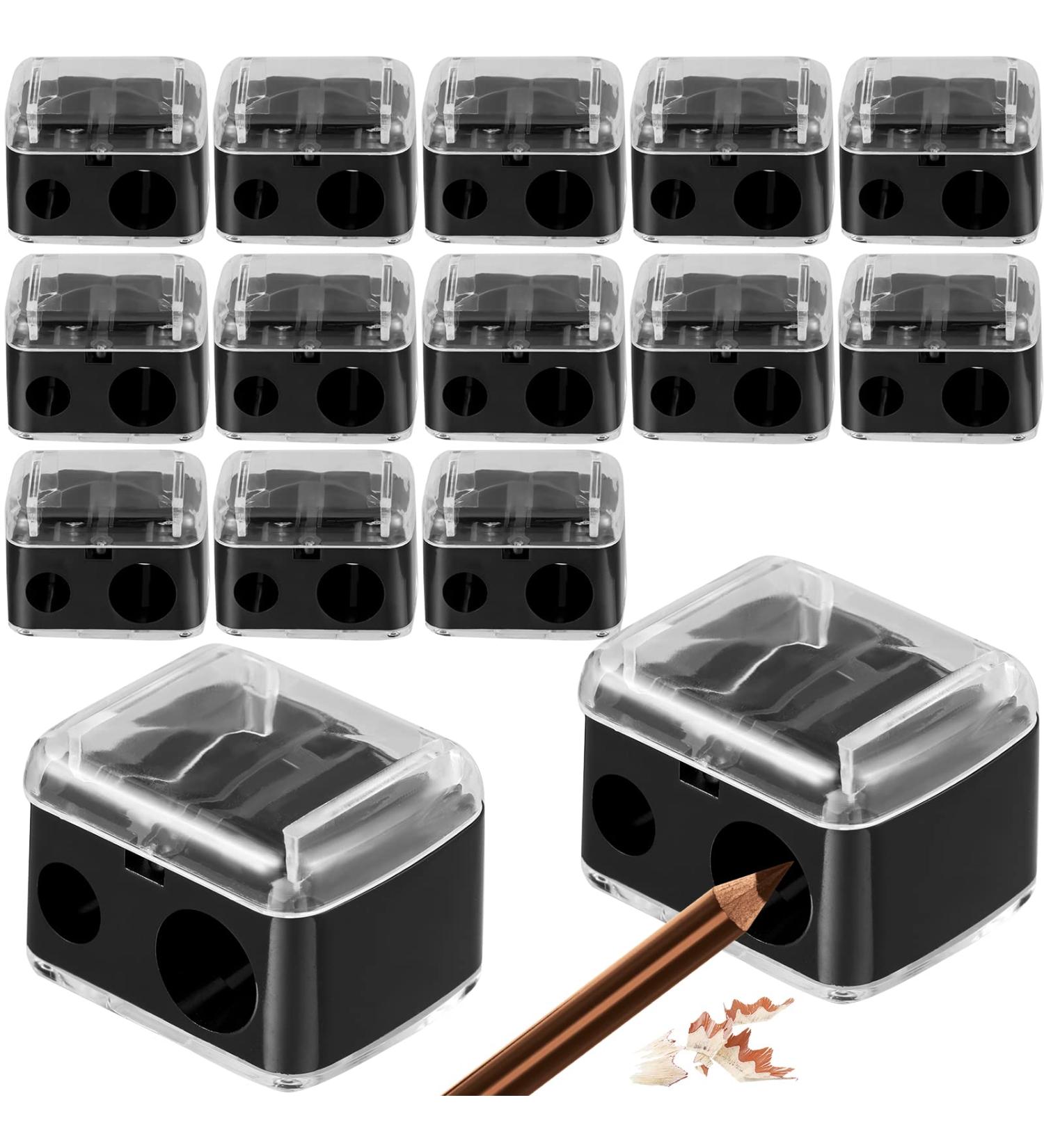 15 Pcs Dual Cosmetic Pencil Sharpener - Compact Makeup Sharpeners for Eyeliner and Lip Liner Pencils - Buy Online on GoSupps.com