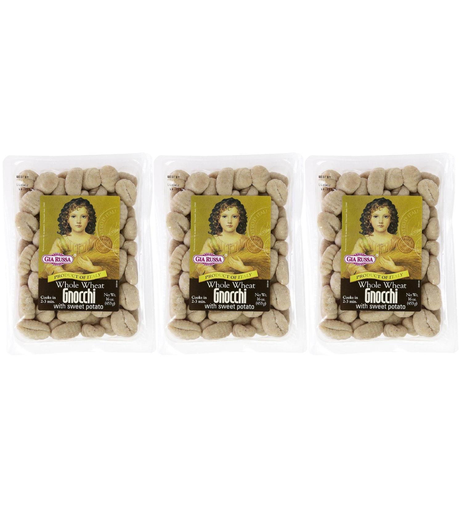 Gia Russa Whole Wheat Sweet Potato Gnocchi 16 Oz(Pack of 3)