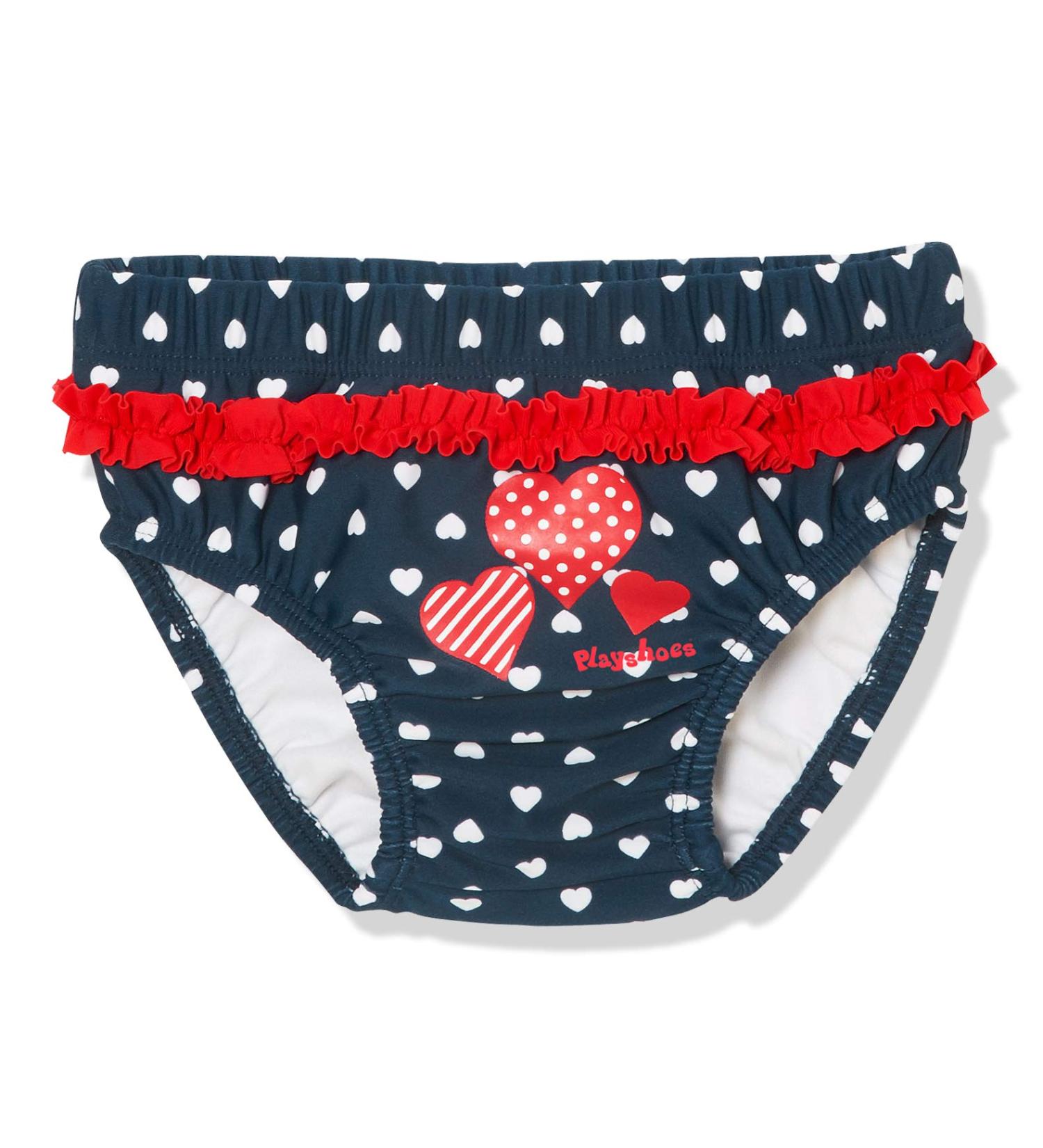Buy Playshoes Unisex Children's UV Protection Diaper Pants Swim Trunks 86-92 Hearts | International Shipping Available - Buy Online on GoSupps.com