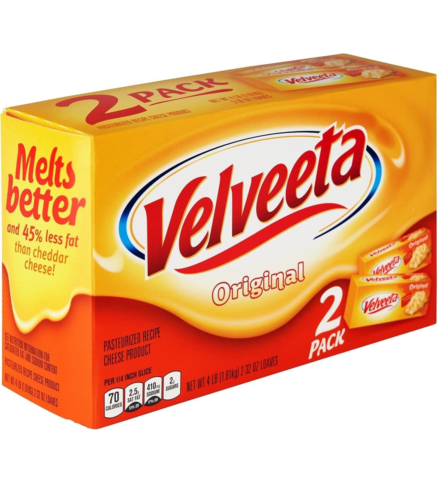 Velveeta Original Cheese (32 Ounce - 2 Count) - Buy Online on GoSupps.com