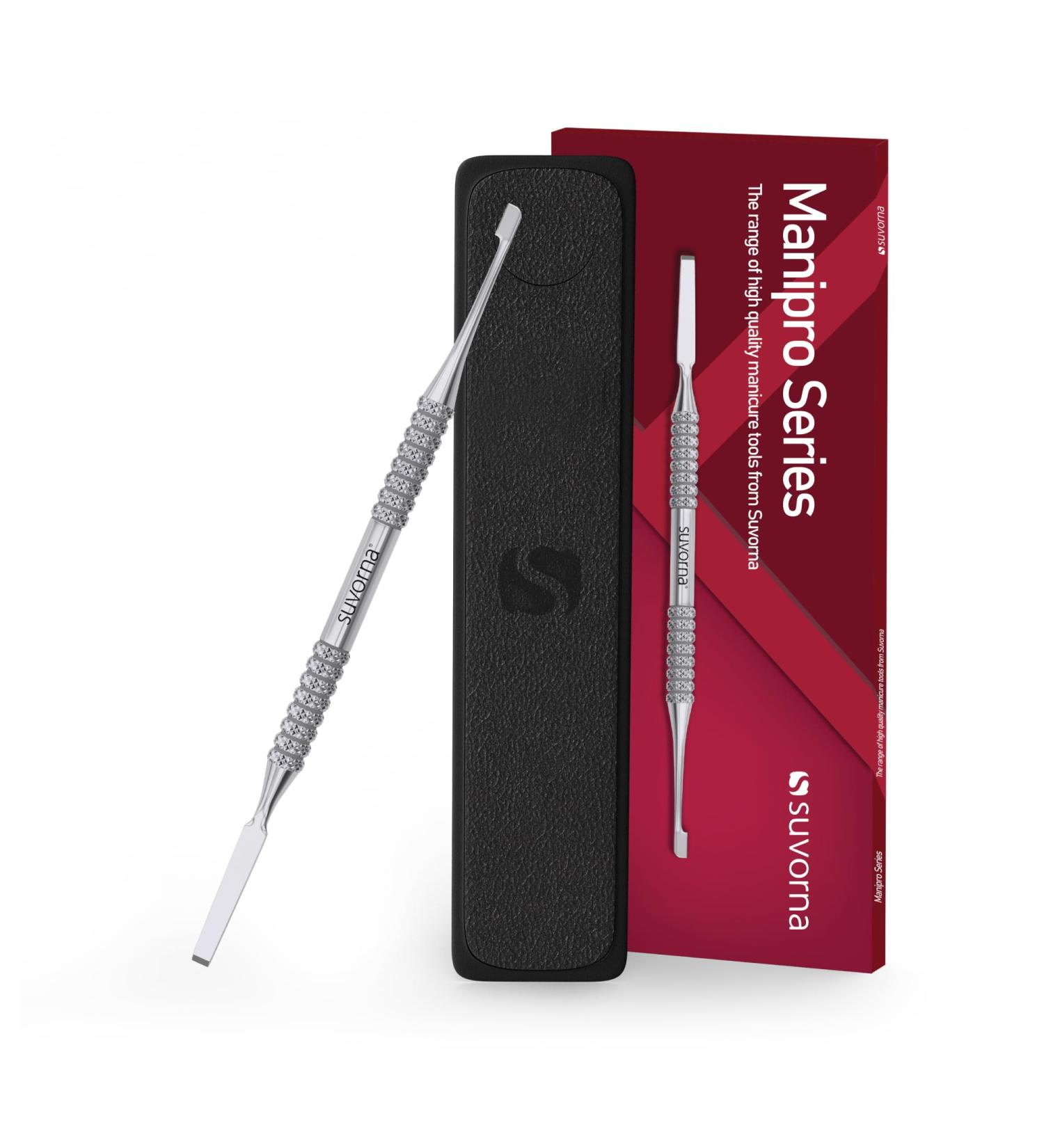 Suvorna Cuticle Pusher & Nail Cleaner | Gel Nail Polish Remover for Manicure & Pedicure | Stainless Steel Hand Foot & Nail Tools | Dual-Head Cuticle Care & Nail Care Tool for Salon Spa & Home Use - Buy Online on GoSupps.com
