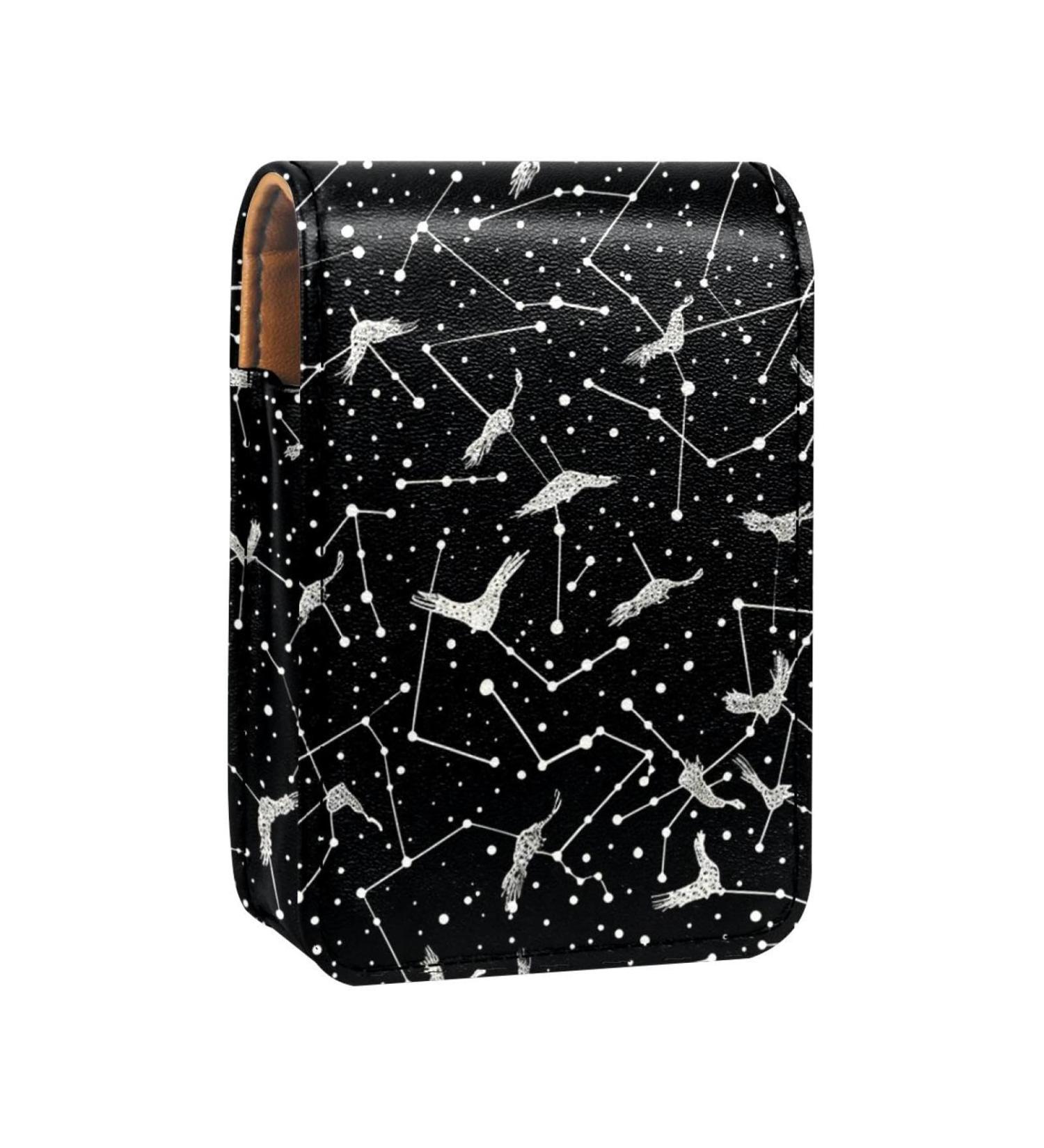 Travel Lipstick Organizer Case | Portable Makeup Bag With Mirror | Constellation Sky Map T402c3smmd Shop Now for International Shipping - Buy Online on GoSupps.com
