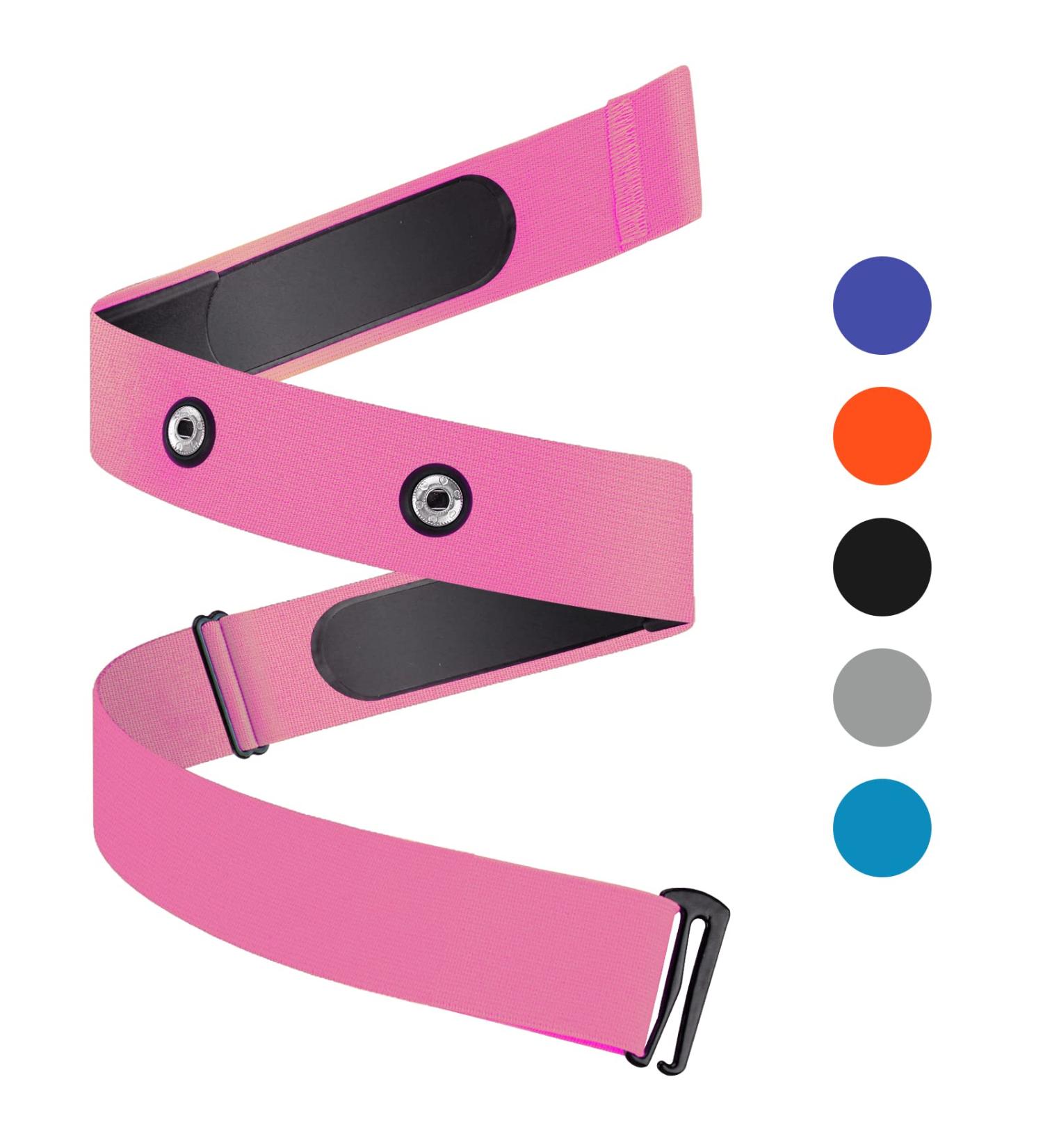 ONLYESH BRISDGURT Adjustable Elastic Replacement Belt with Heart Rate Monitor for Polar Garmin Wahoo - Pink Sports Running Gear - Buy Online on GoSupps.com