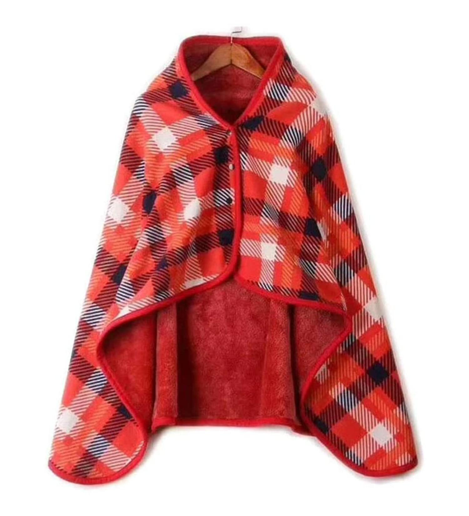 Scarf Blanket for Adults Flannel Lining Warm Blanket Wheelchair Poncho Knee Blanket Leg Blanket for Wheelchair Portable Warm Blanket Wheelchair Accessories C 80 135cm - Buy Online on GoSupps.com