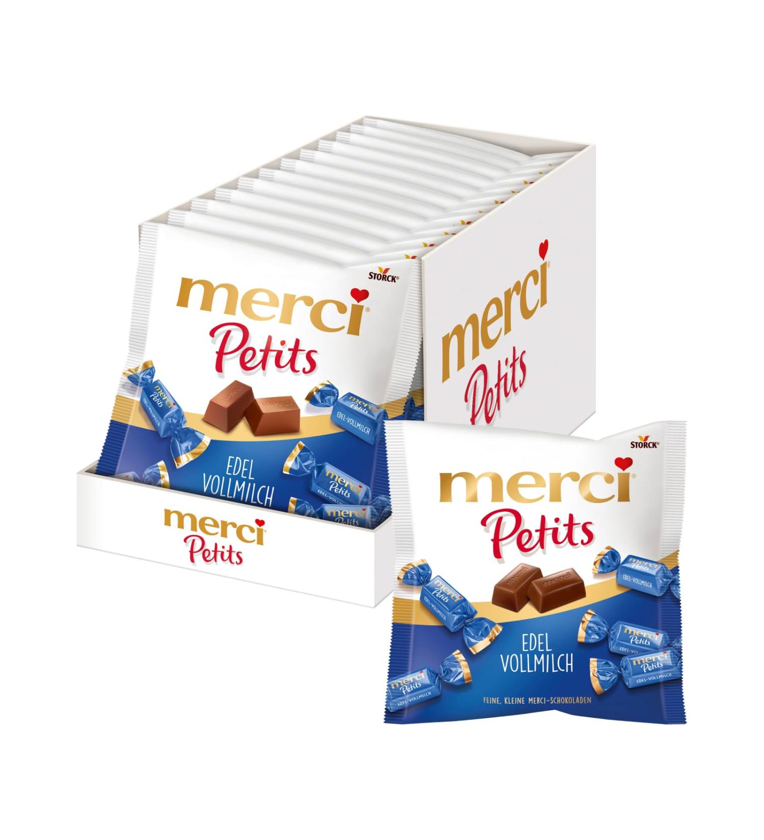 Buy merci Petits Fine Whole Milk Chocolate - 12 x 125g | Gourmet Small Pralines for International Shipping - Buy Online on GoSupps.com
