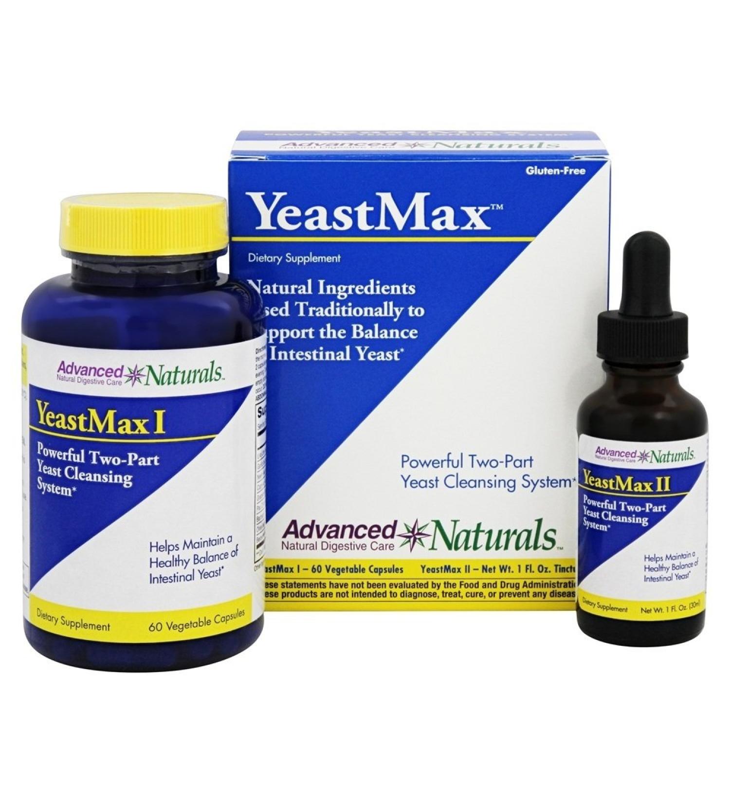 Advanced Naturals Yeastmax 2-Part Kit - Natural Solution for Yeast Imbalance - Buy Online on GoSupps.com