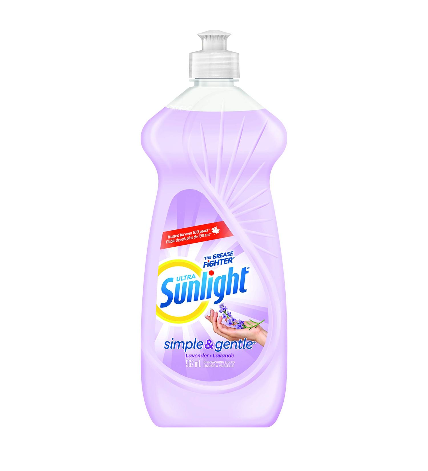 SUNLIGHT 2457639 Ultra Simple & Gentle Dishwashing Liquid Lavender 562mL White - Buy Online on GoSupps.com