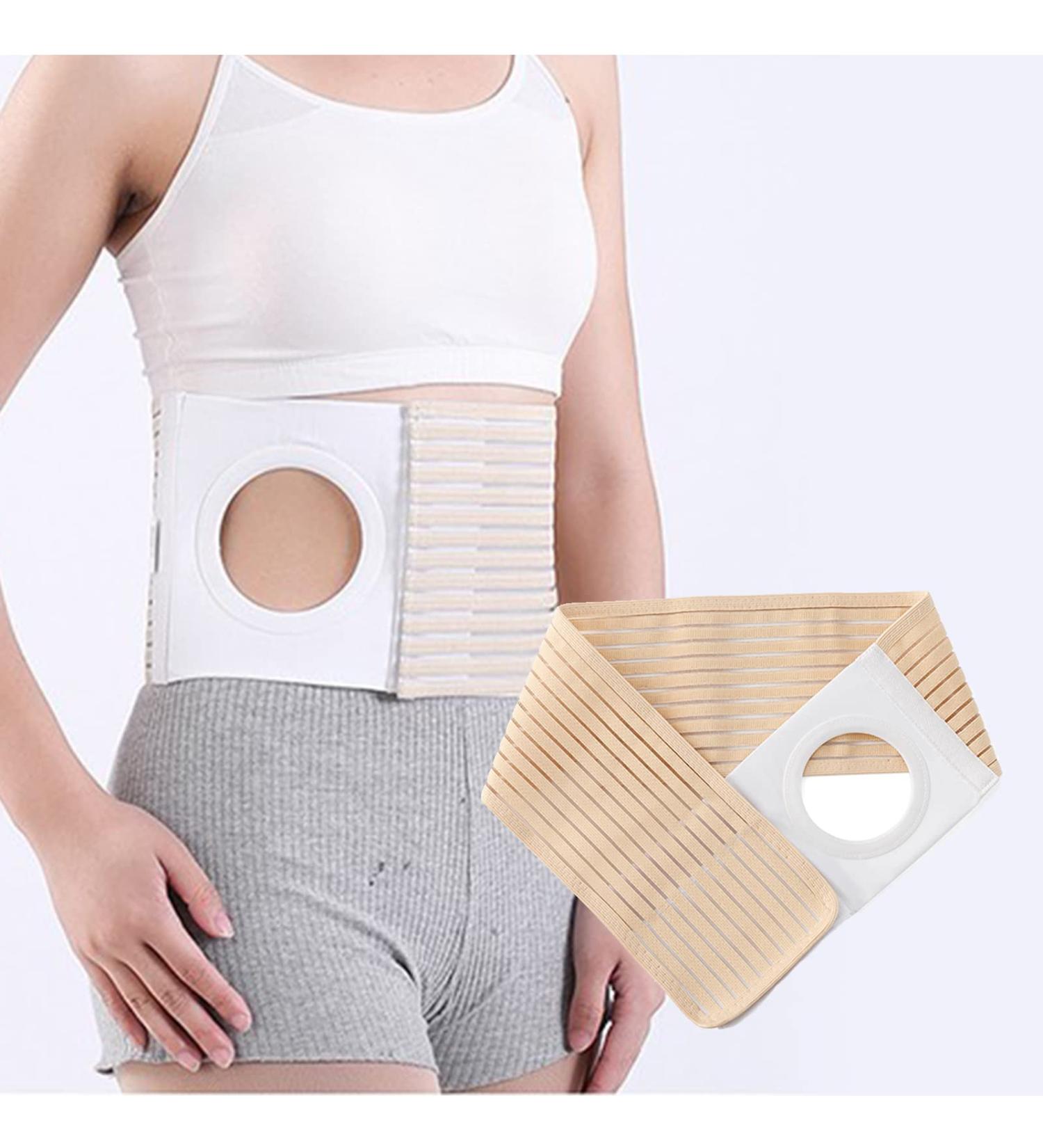Buy Unisex Ostomie Belt | Elastic Hernia & Post Colostomy Support | Breathable Stoma Bandage - Sizes Available (L) - Buy Online on GoSupps.com