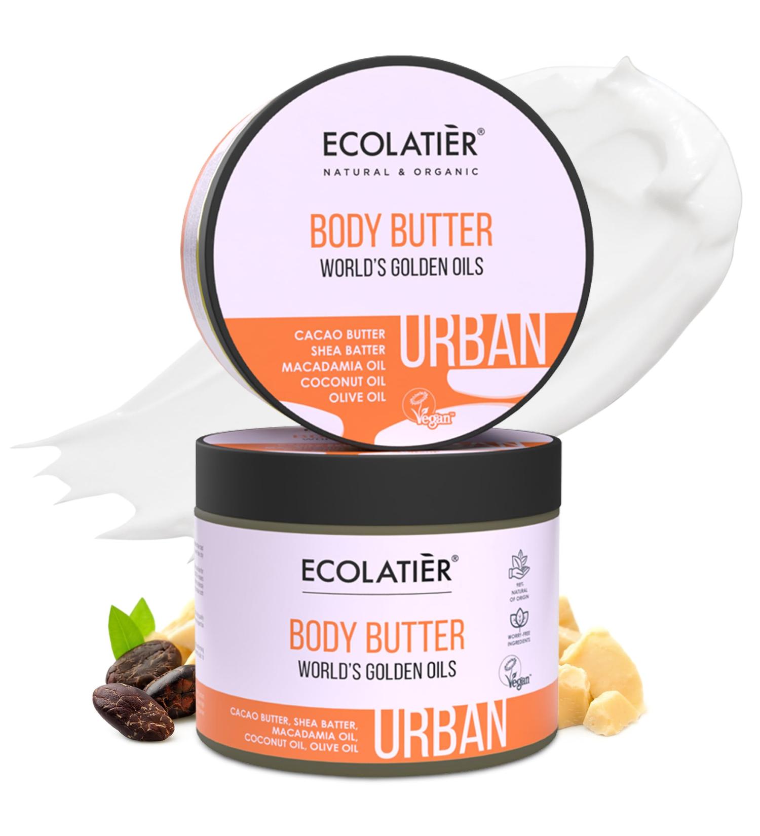 Buy Body Butter World's Golden Oils - 98% Natural Cocoa & Shea Butter - Vegan Deep Moisturizer for Dry Skin - 8.5 Fl Oz - Buy Online on GoSupps.com