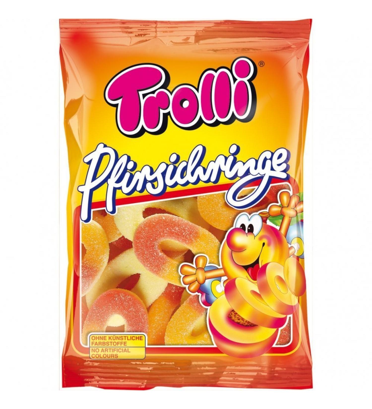  Trolli Trolli - Peach rings (Pfirsichringe) | Total weight 200 g - Buy Online on GoSupps.com