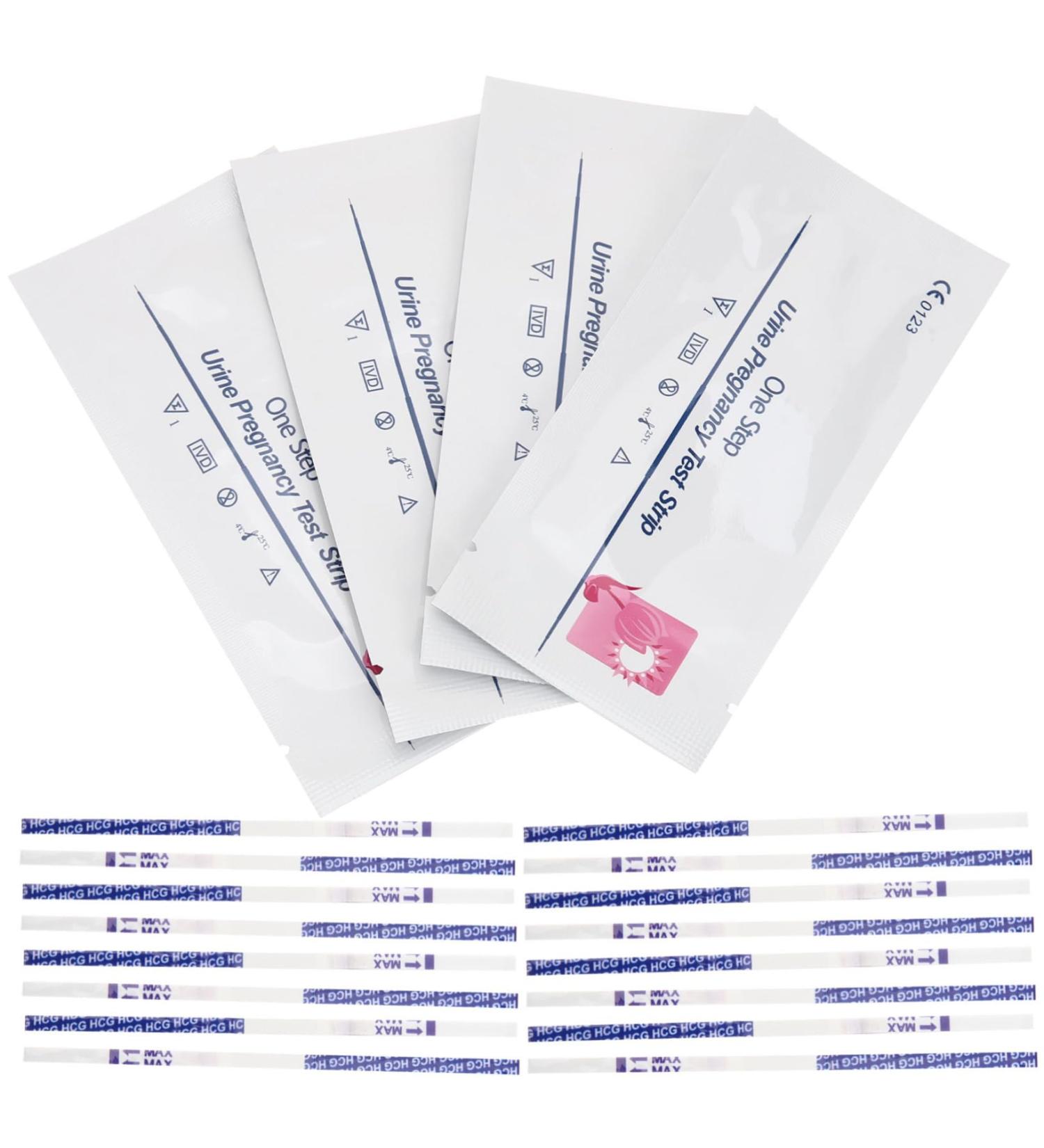 Beaupretty 50pcs Urine Pregnancy Test Strips Pregnancy Urine Cups Pregnancy Detection Device Pregnancy Supplies Ovulation Strips Cow Pregnancy Tests Pregnant Woman Early Pregnancy Plastic - Buy Online on GoSupps.com