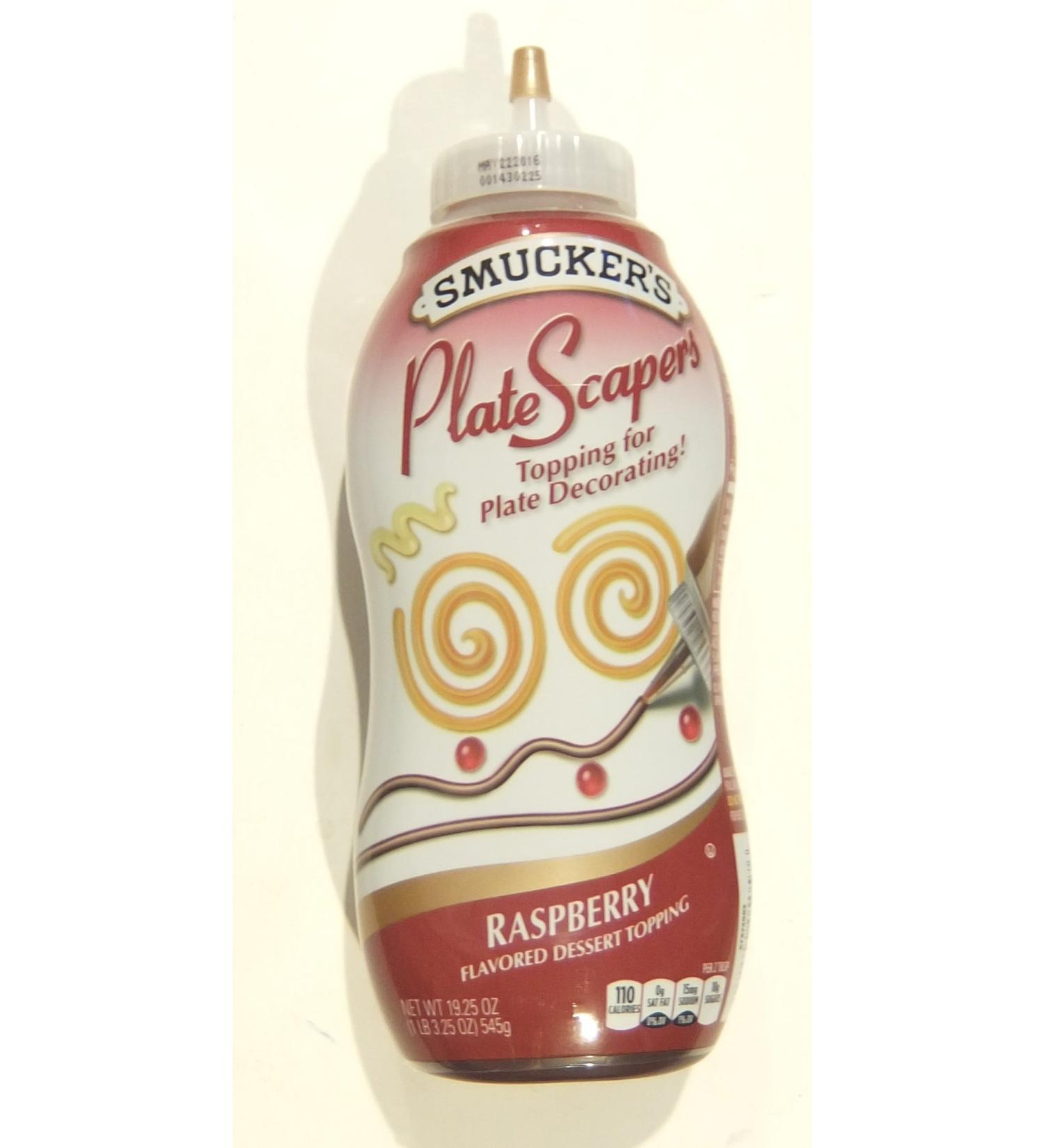 Smucker's PlateScraper Plate Decorating Dessert Topping (19.5 ounce squeezable bottle) (Raspberry)