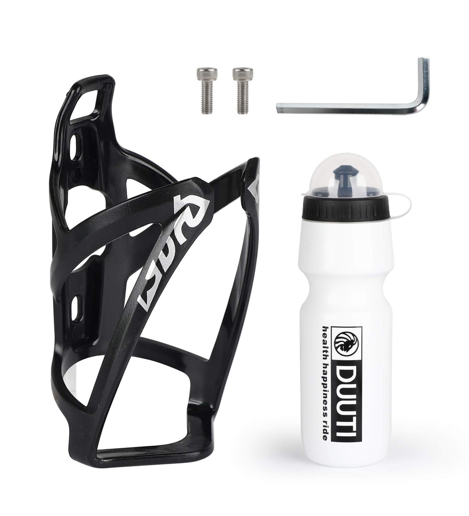 Hasagei Lightweight Strong Bike Water Bottle Holder with 700ml BPA-Free Bottle - Ideal for MTB Racing & Outdoor Cycling - Buy Online on GoSupps.com