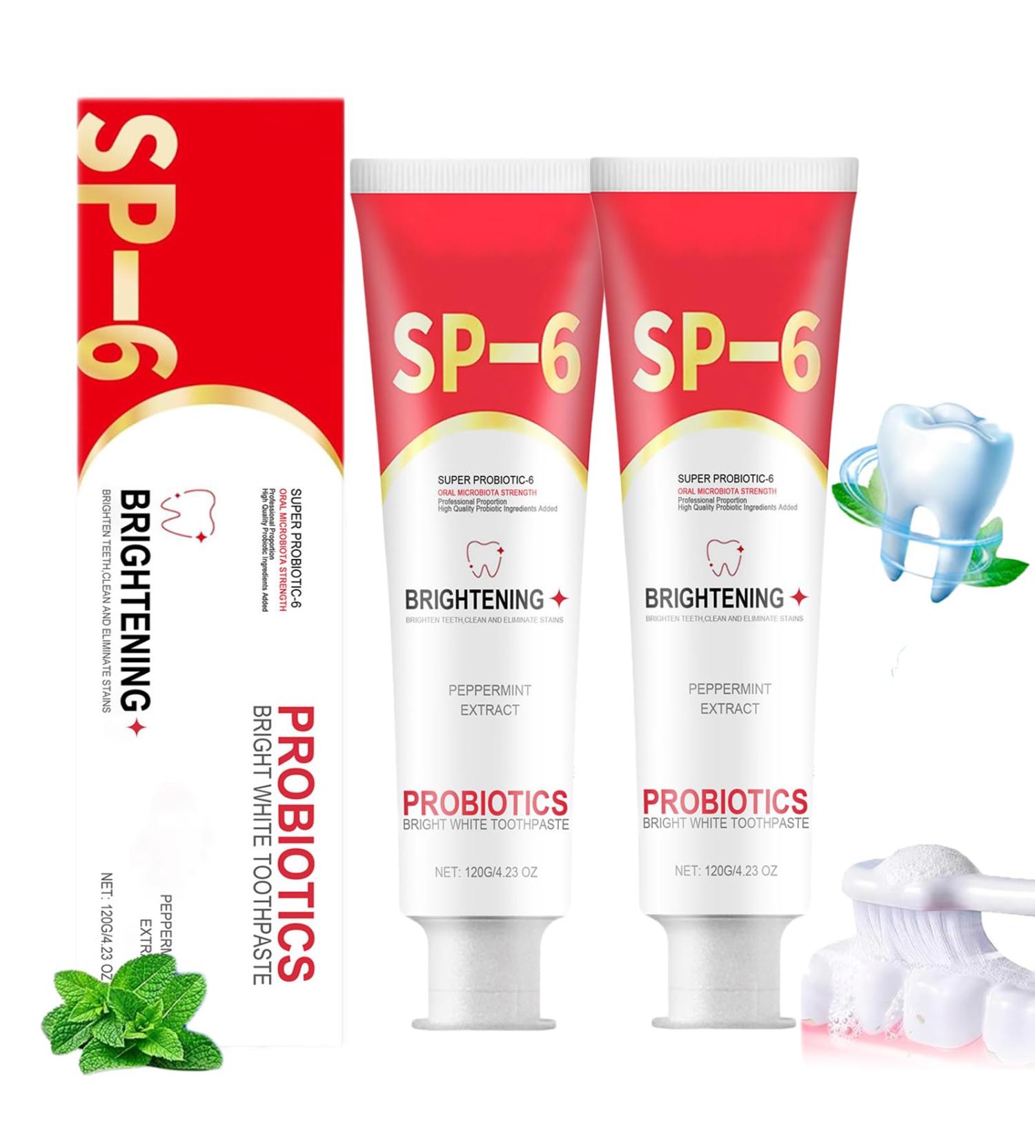 Hydroxyapatite Toothpaste 2 Pack for Enamel Protection Hydroxyapatite Toothpaste for Enamel Protection with Sweet Mint (SP-6/2 pcs) - Buy Online on GoSupps.com