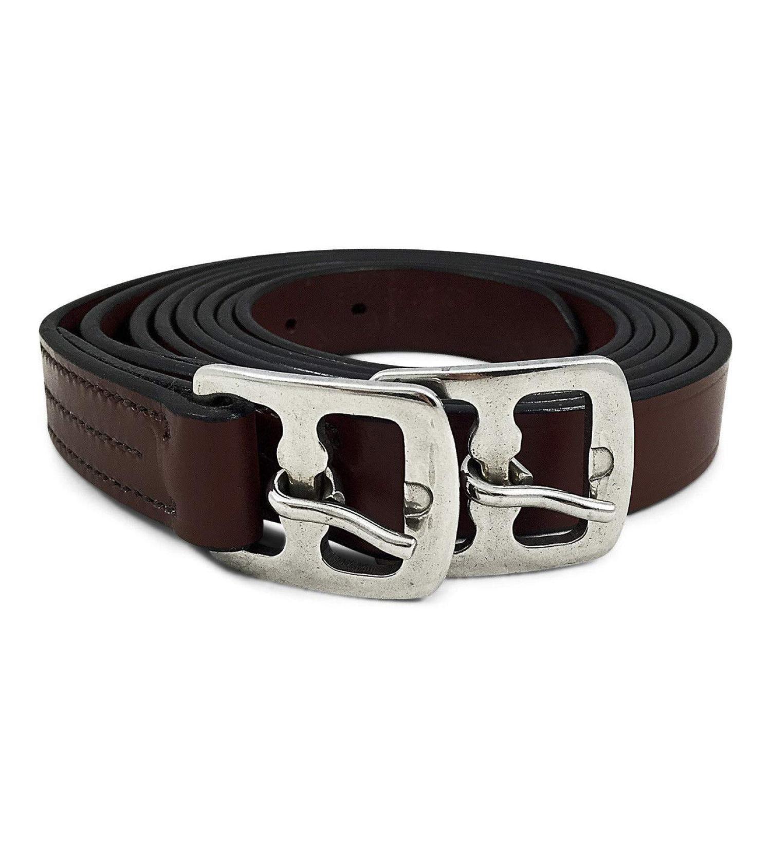 ZAIN TACK Leather Stirrup Leathers Adults or Childs 60" 54" or 48" Brown (Full)