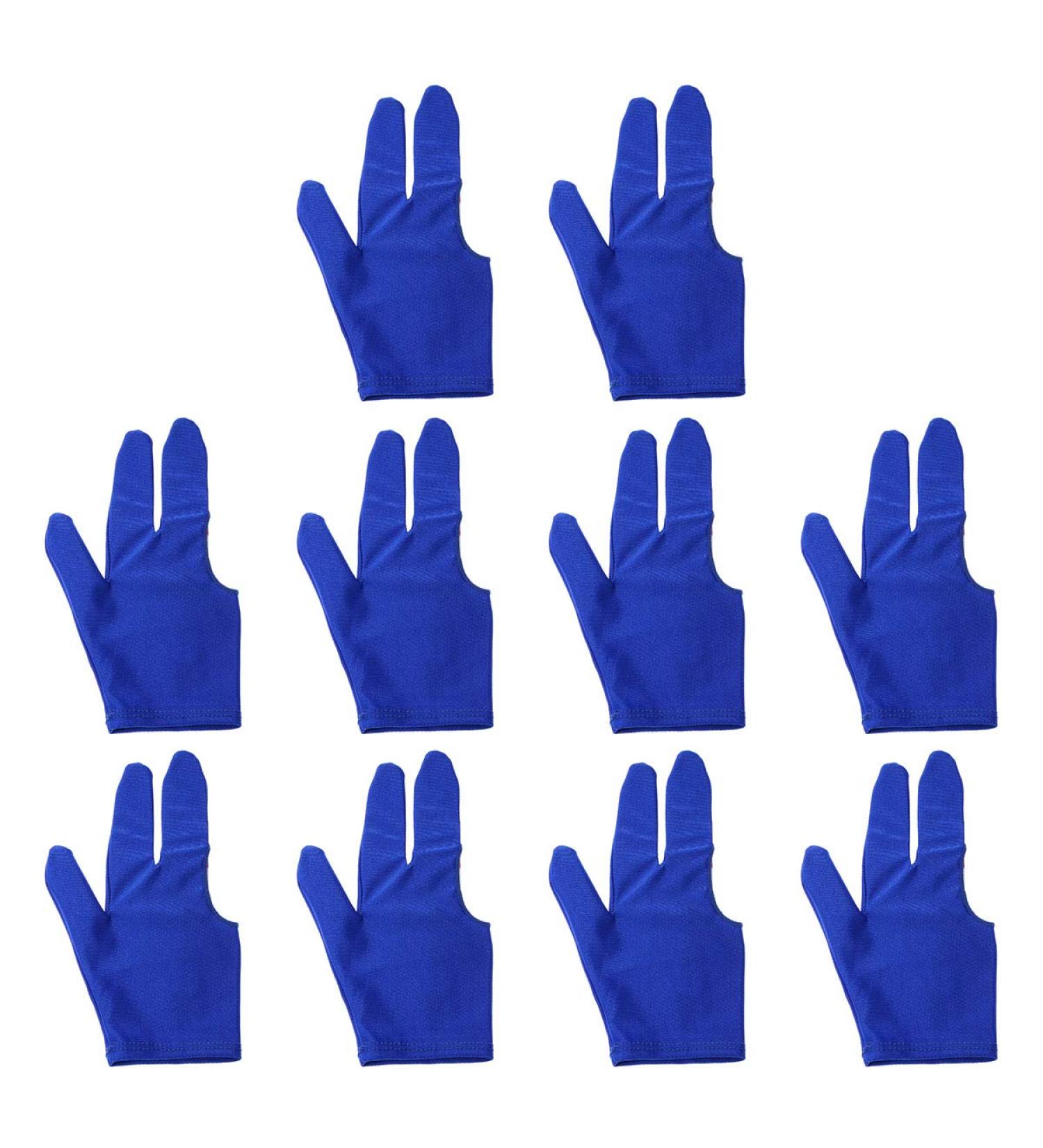 ZRM&E 3-Finger Billiard Gloves - Snooker Shooter Cue Pool Glove for Left/Right Hand - Blue - Buy Online on GoSupps.com