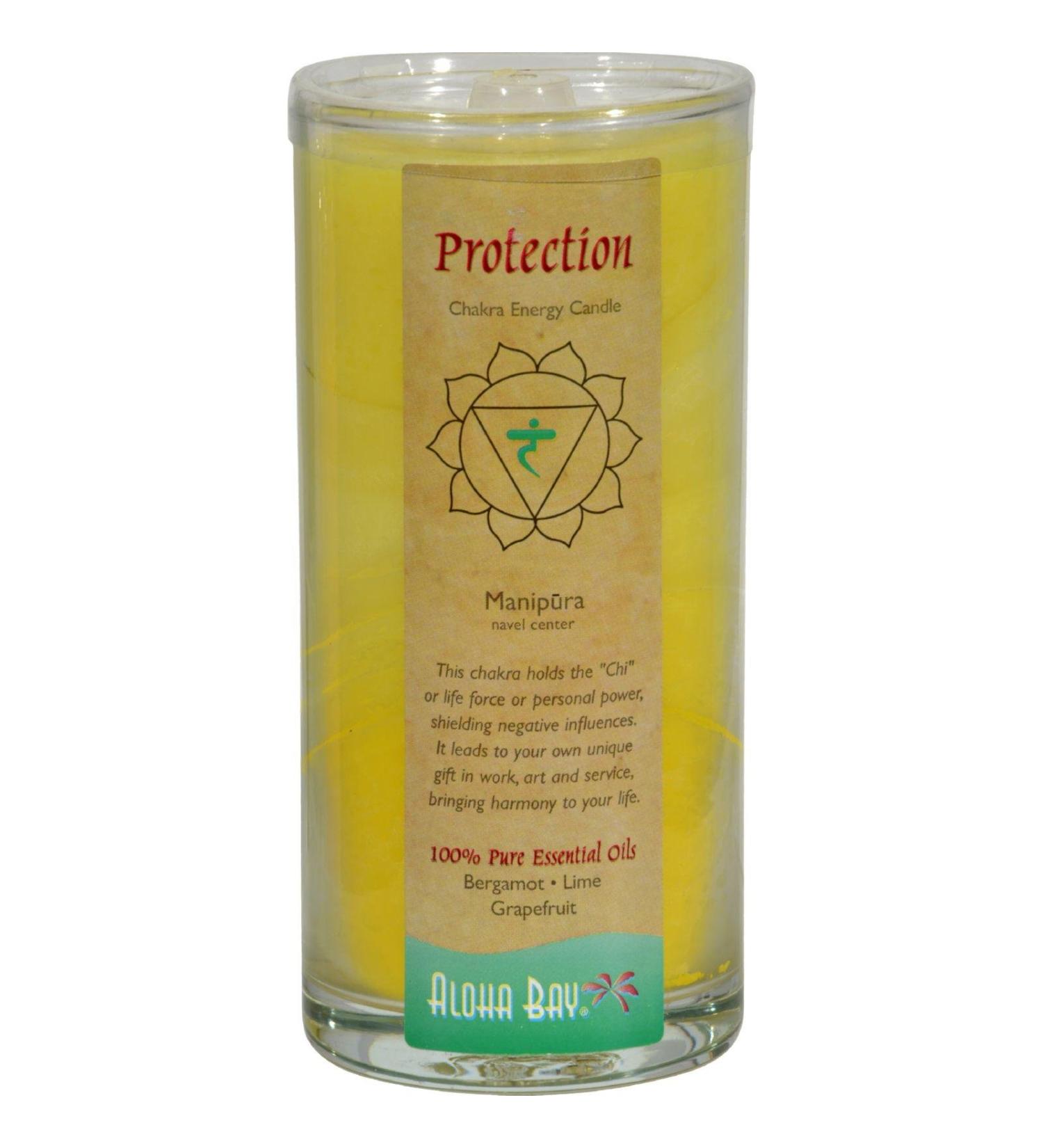Aloha Bay Chakra Candle Jar Protection - 11 oz