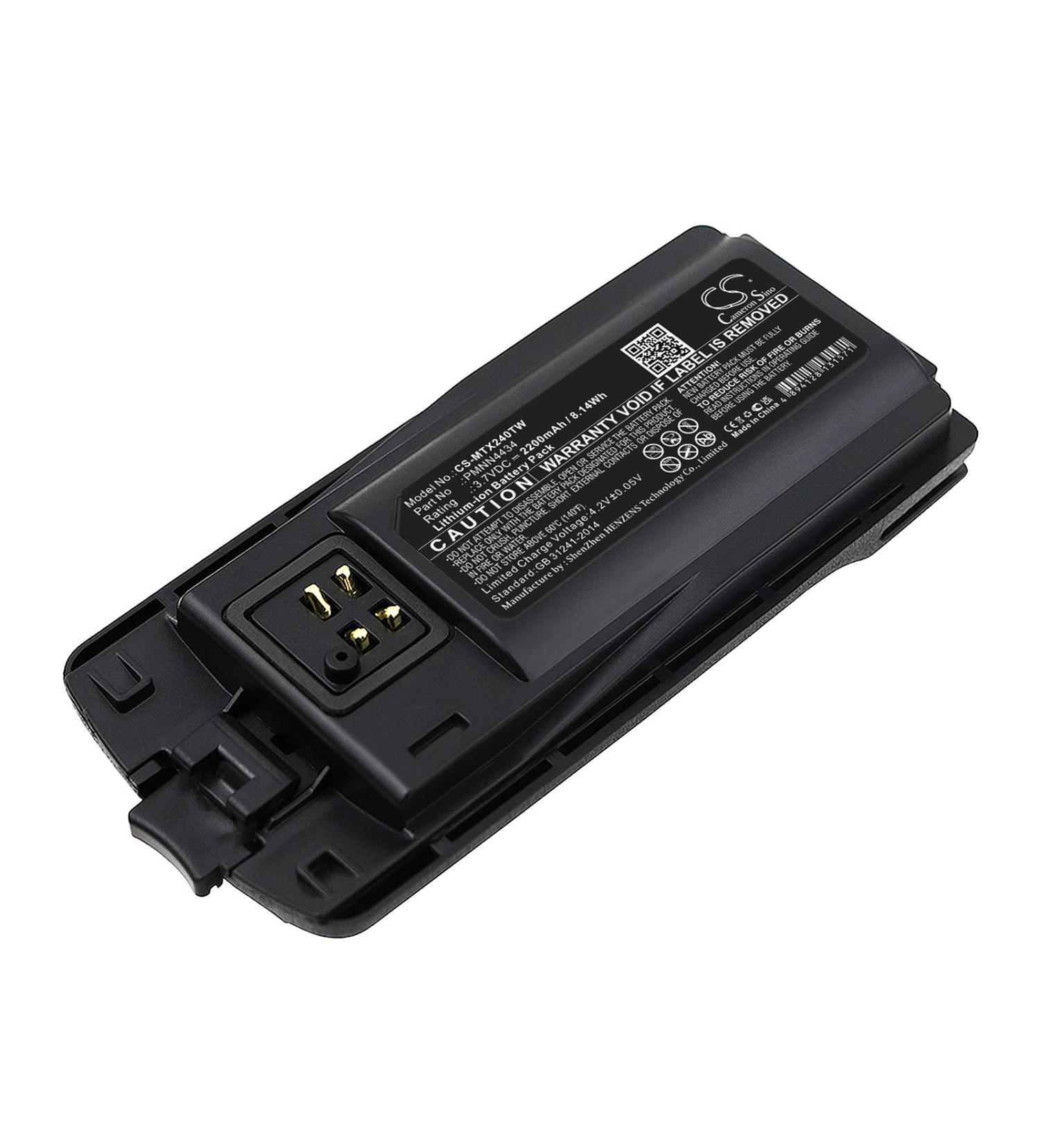 PMNN4434AR 2200mAh Battery for XT460 RMM2050 XT420 XT220 RMU2080d RMU2080 RMV2080 RMU2040 - Compatible 3.7V Solution for International Shipping - Buy Online on GoSupps.com