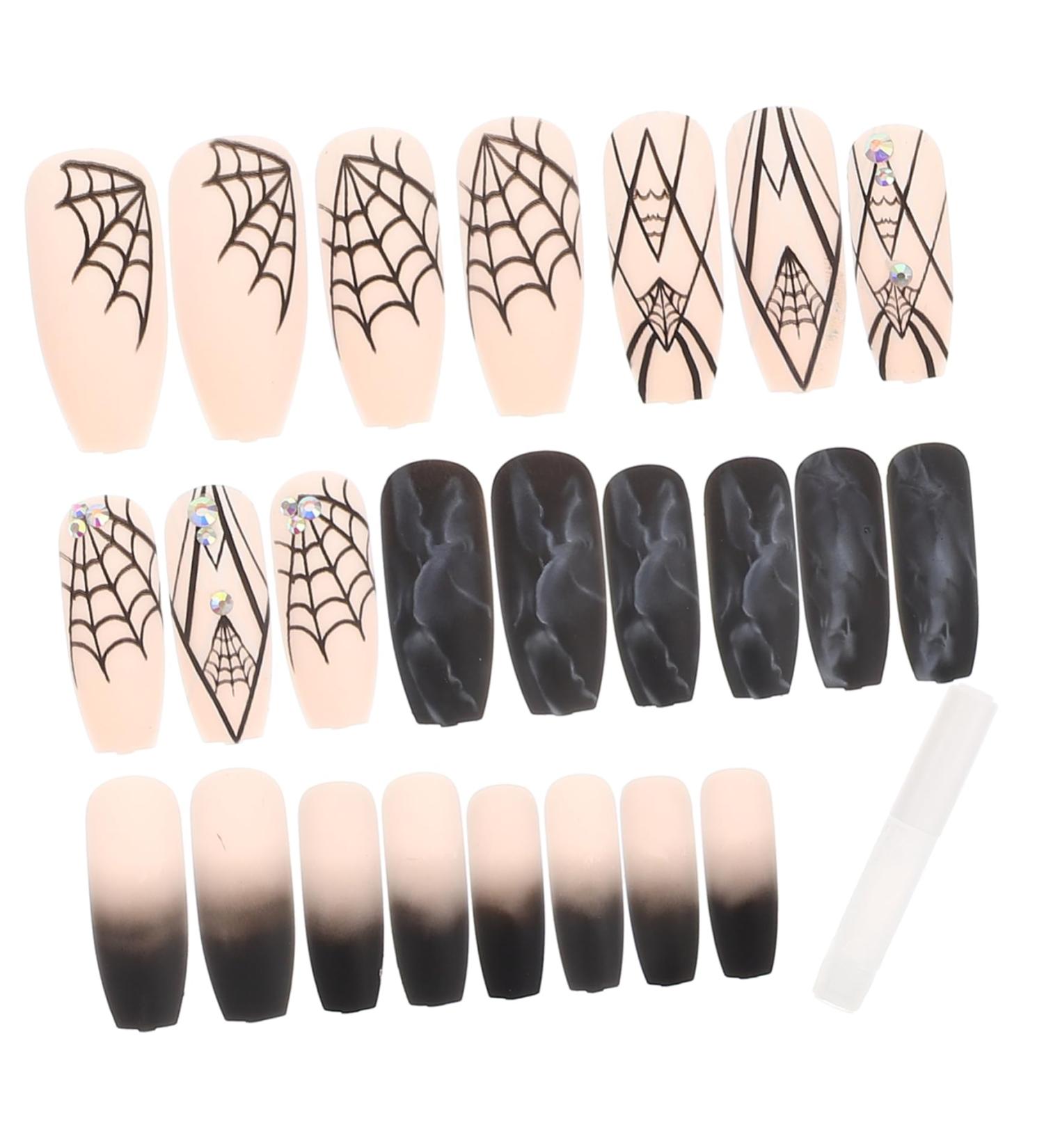 FRCOLOR 4 Sets Halloween Fake Nails Fake Nails Kit Manicure False Nail Nails Nails Nail Art Decoration Nail Decorations for Nail Art Manicure Supply Manicures Charm Abs - Buy Online on GoSupps.com