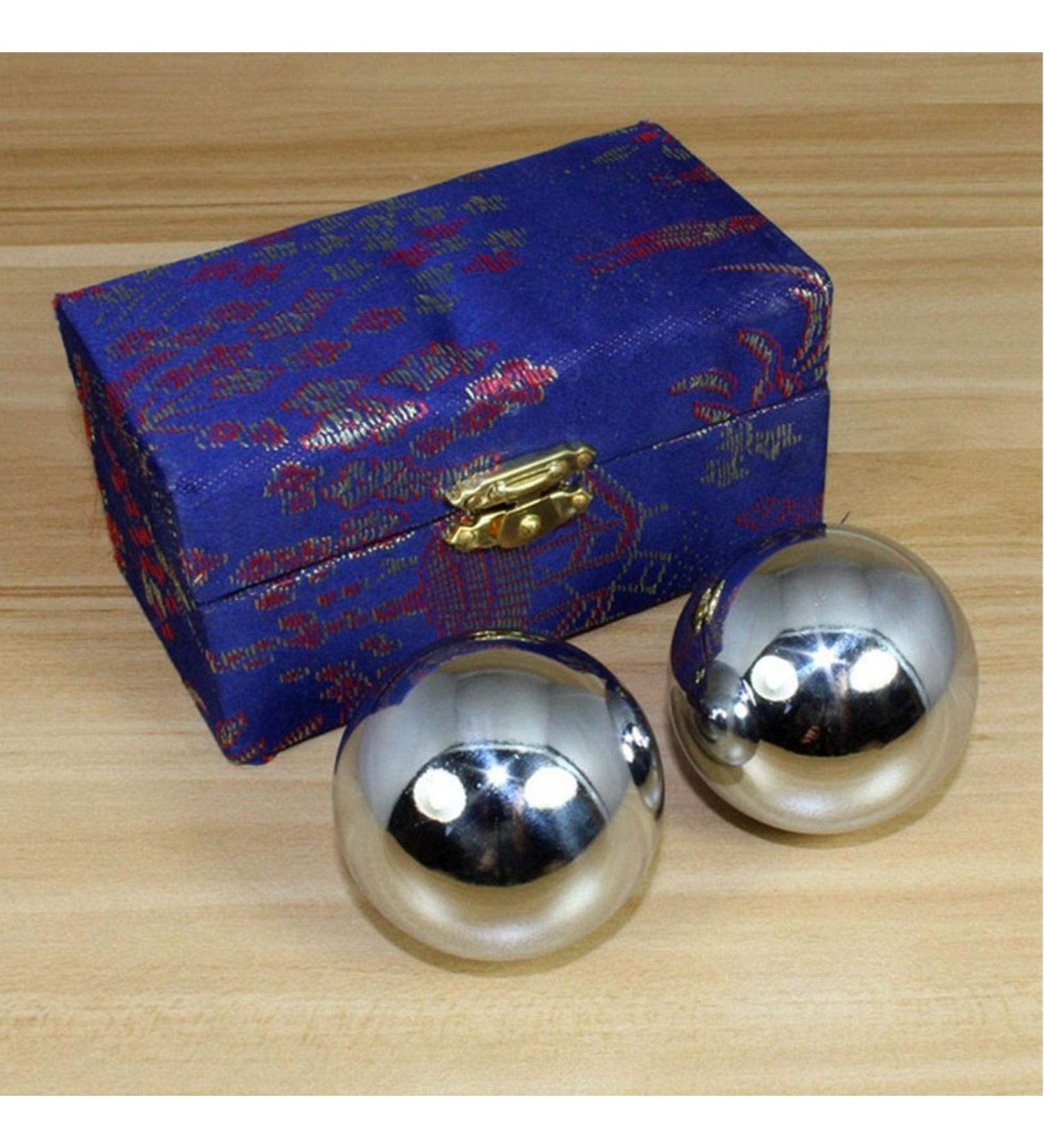 Kisbeibi Baoding Balls - Long-lasting Hand Massage & Finger Exercise Balls for Strength Stress Relief & Meditation - Buy Online on GoSupps.com