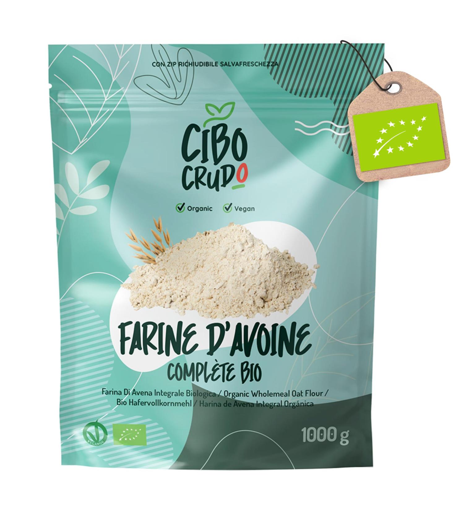 Farine D'Avoine Bio en Poudre - 1Kg. Farine d'Avoine Crue Int grale. Avoine en Poudre Prot in e pour Pasta Pizza ou Desserts tels que Pancakes. Farine D'Avoine en Poudre 1 kg (Lot de 1) - Buy Online on GoSupps.com