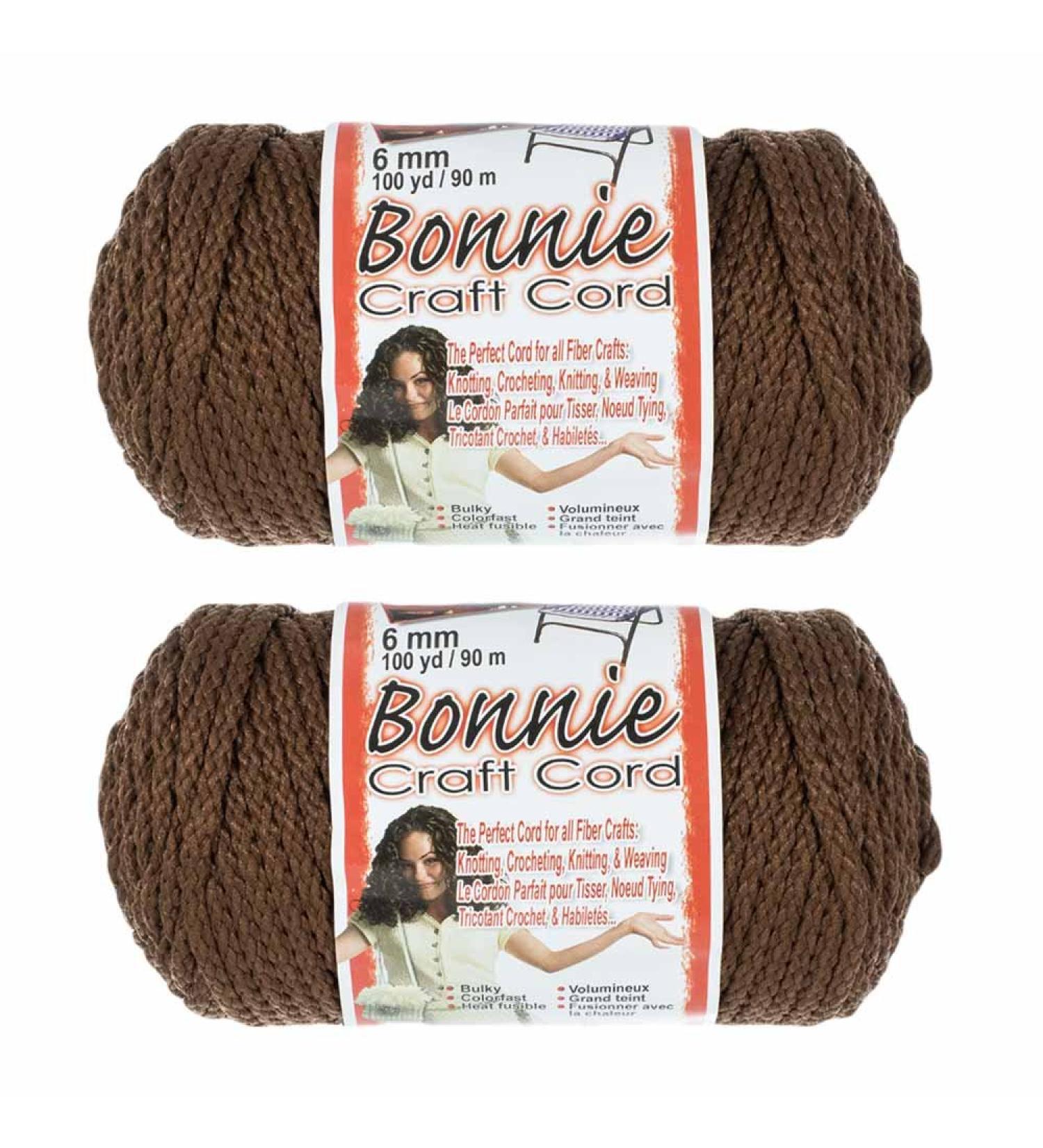 2 Pack Bonnie Macram Cord 6mm - 100 Yard Lengths Almond - Set of 2 - Buy Online on GoSupps.com
