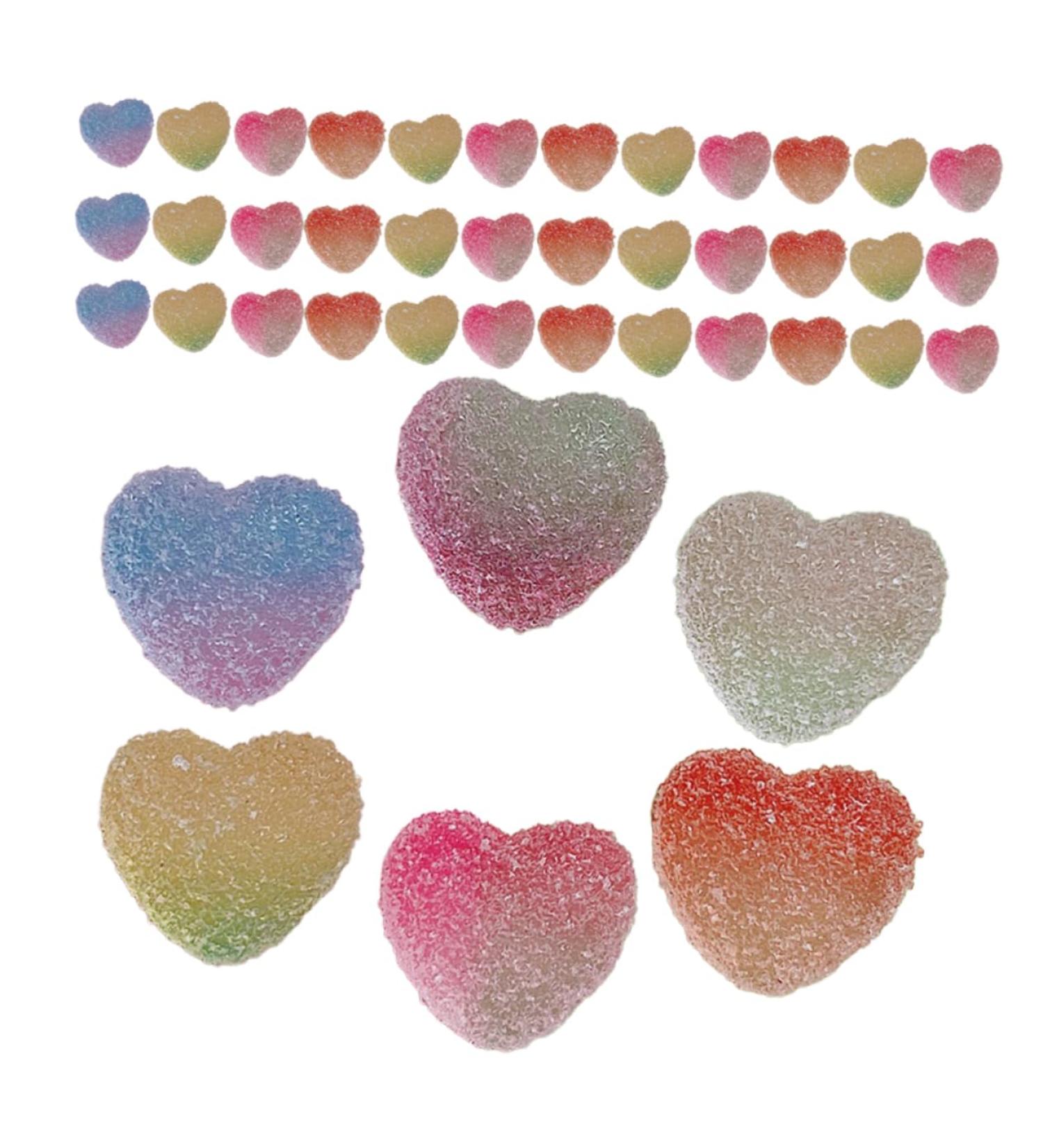 Vaguelly 50pcs Simulation Gummies Faux Candy Fake Candy Home Forniture Decor Homedecor Models Candies Fake Soft Candy Desktop Soft Candy Model Fudge Props Material Decorate Resin - Buy Online on GoSupps.com