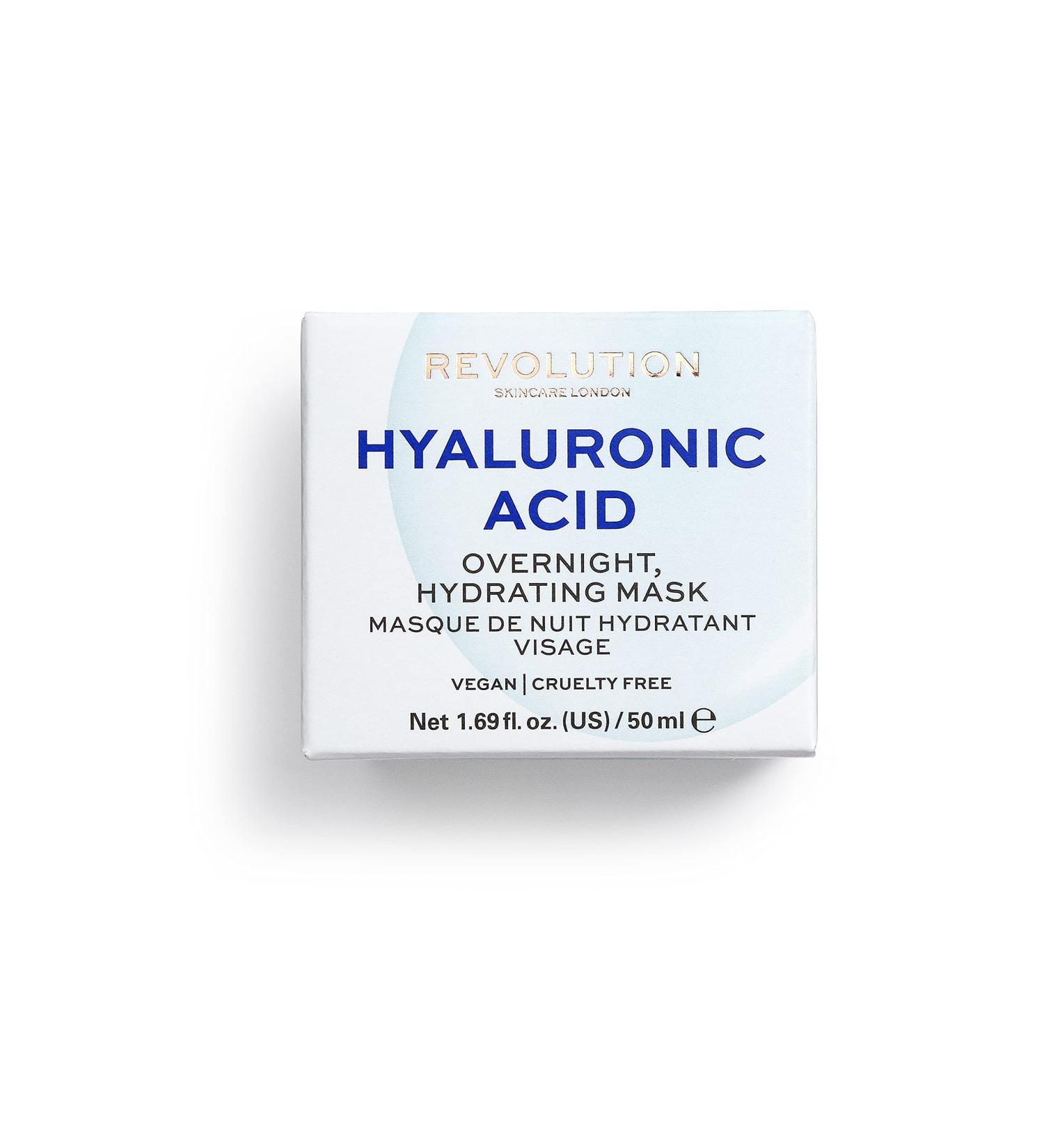 Revolution Skincare London - Hyaluronic Acid Overnight Hydrating Face Mask 50ml | Intense Hydration for All Skin Types | Shop Internationally - Buy Online on GoSupps.com