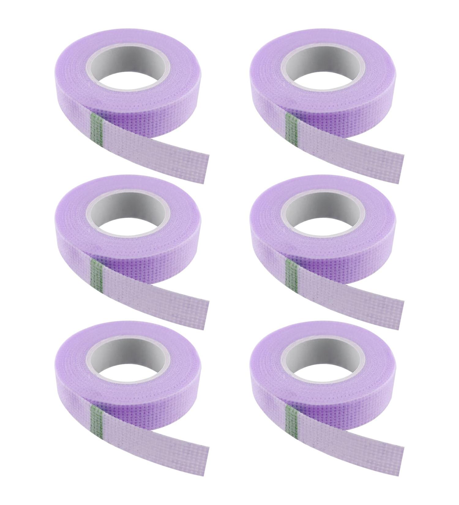 6 Rolls Lash Tape - Adhesive Eyelash Tapes & Micropore Makeup Tape for Lash Extensions | 9m Each Roll - Purple - Buy Online on GoSupps.com